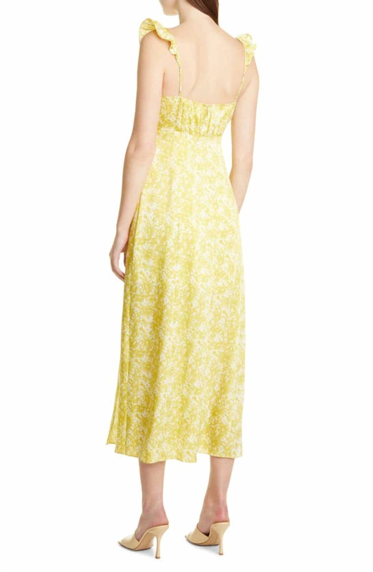 Style 1-3601040748-649 cinq a sept Size 2 Yellow Cocktail Dress on Queenly