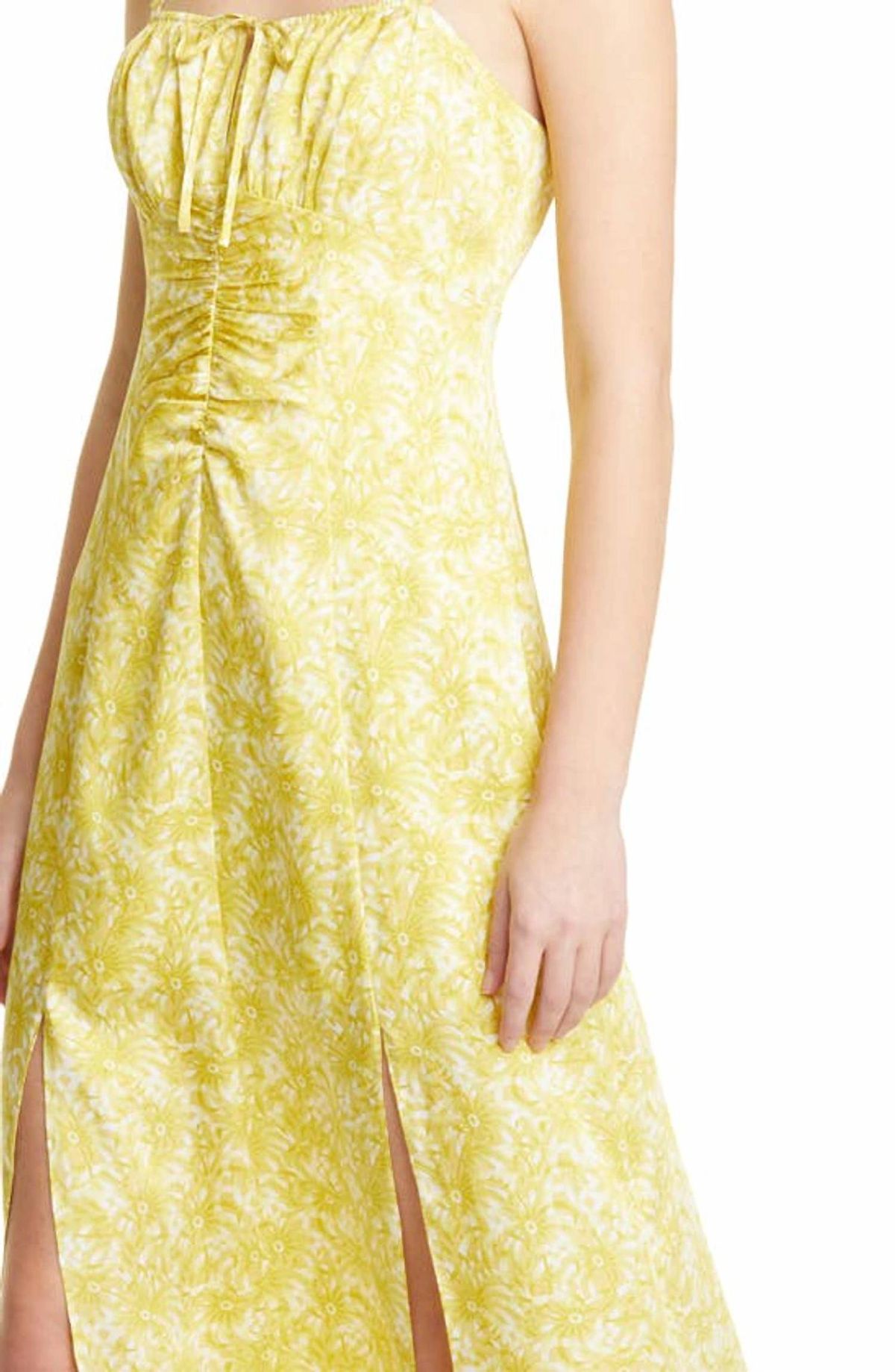 Style 1-3601040748-649 cinq a sept Size 2 Yellow Cocktail Dress on Queenly