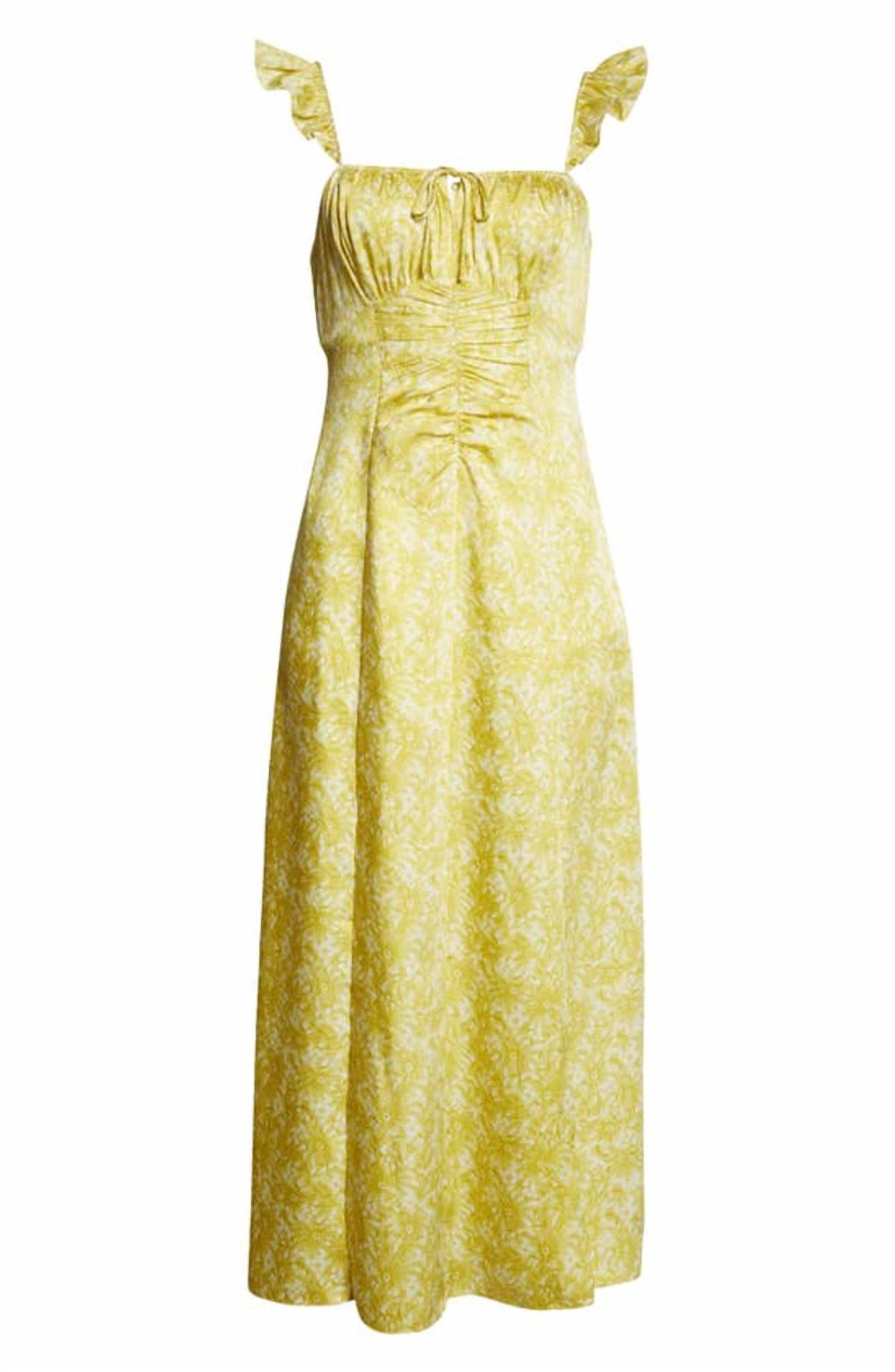 Style 1-3601040748-649 cinq a sept Size 2 Yellow Cocktail Dress on Queenly