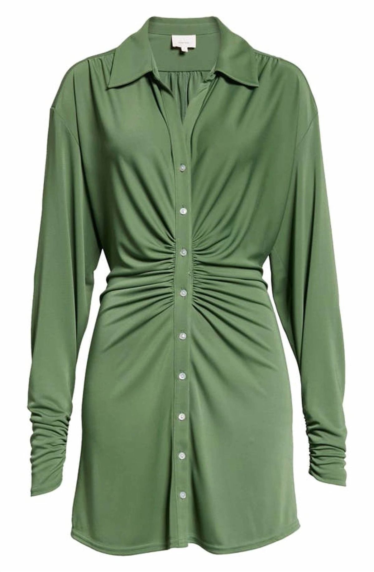 Style 1-4226217764-3236 cinq a sept Size S Long Sleeve Green Cocktail Dress on Queenly