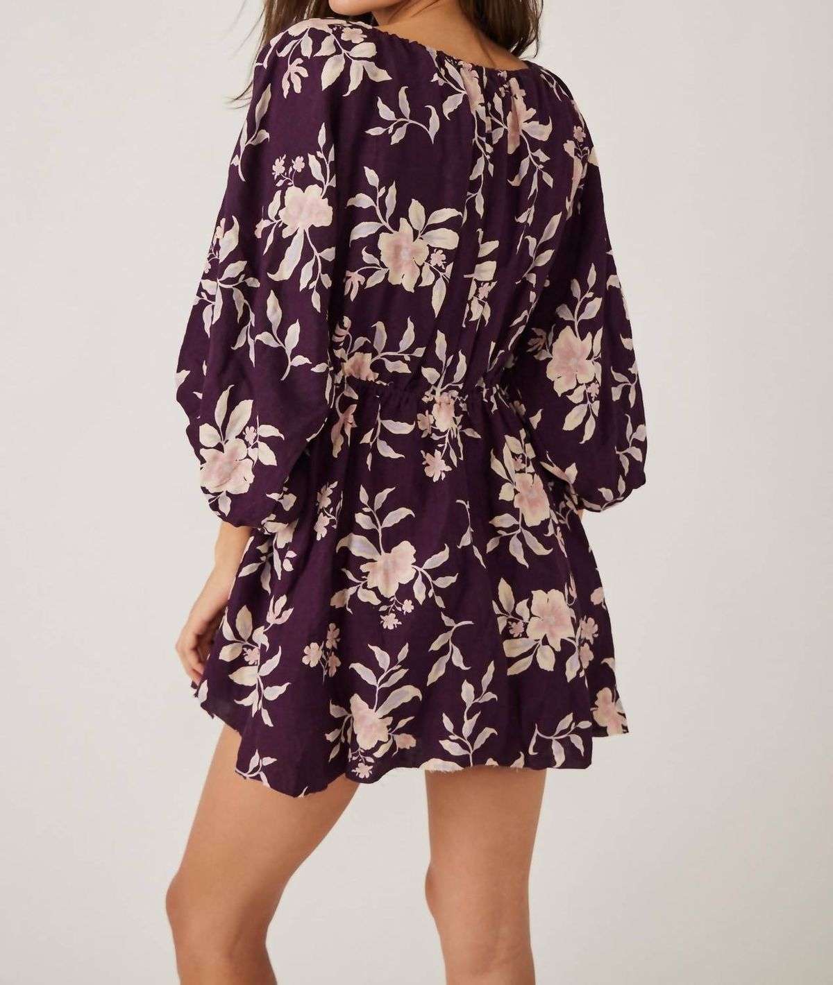 Style 1-706966612-3236 Free People Size S Floral Purple Cocktail Dress on Queenly