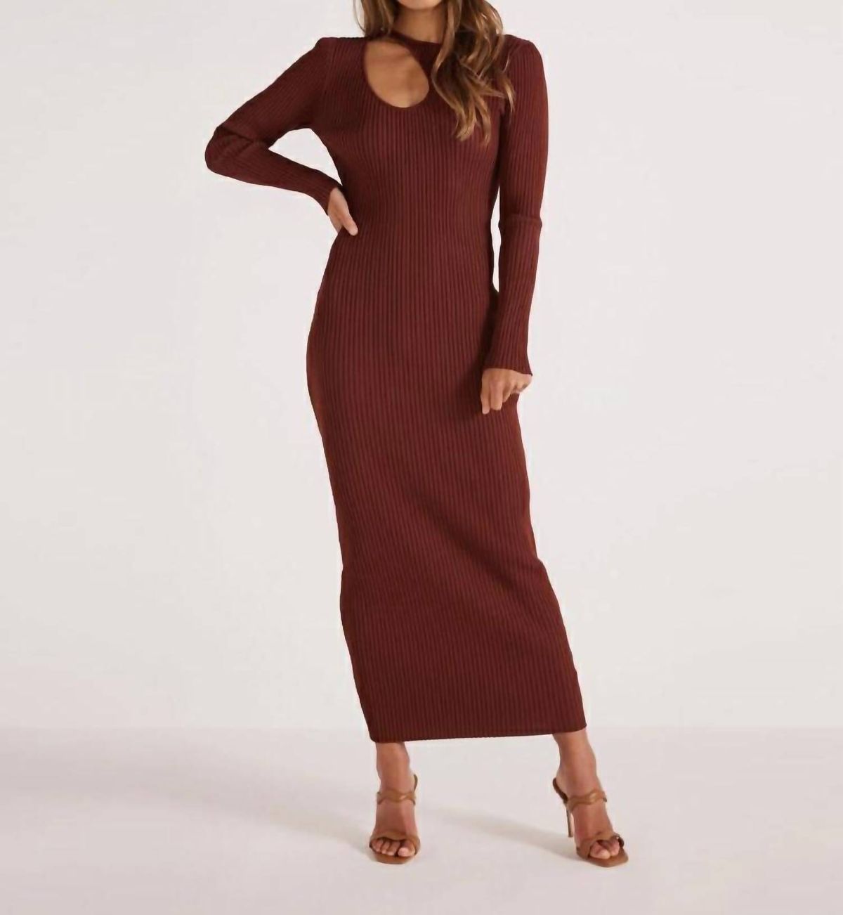 Style 1-967413714-2901 MINKPINK Size M Brown Cocktail Dress on Queenly