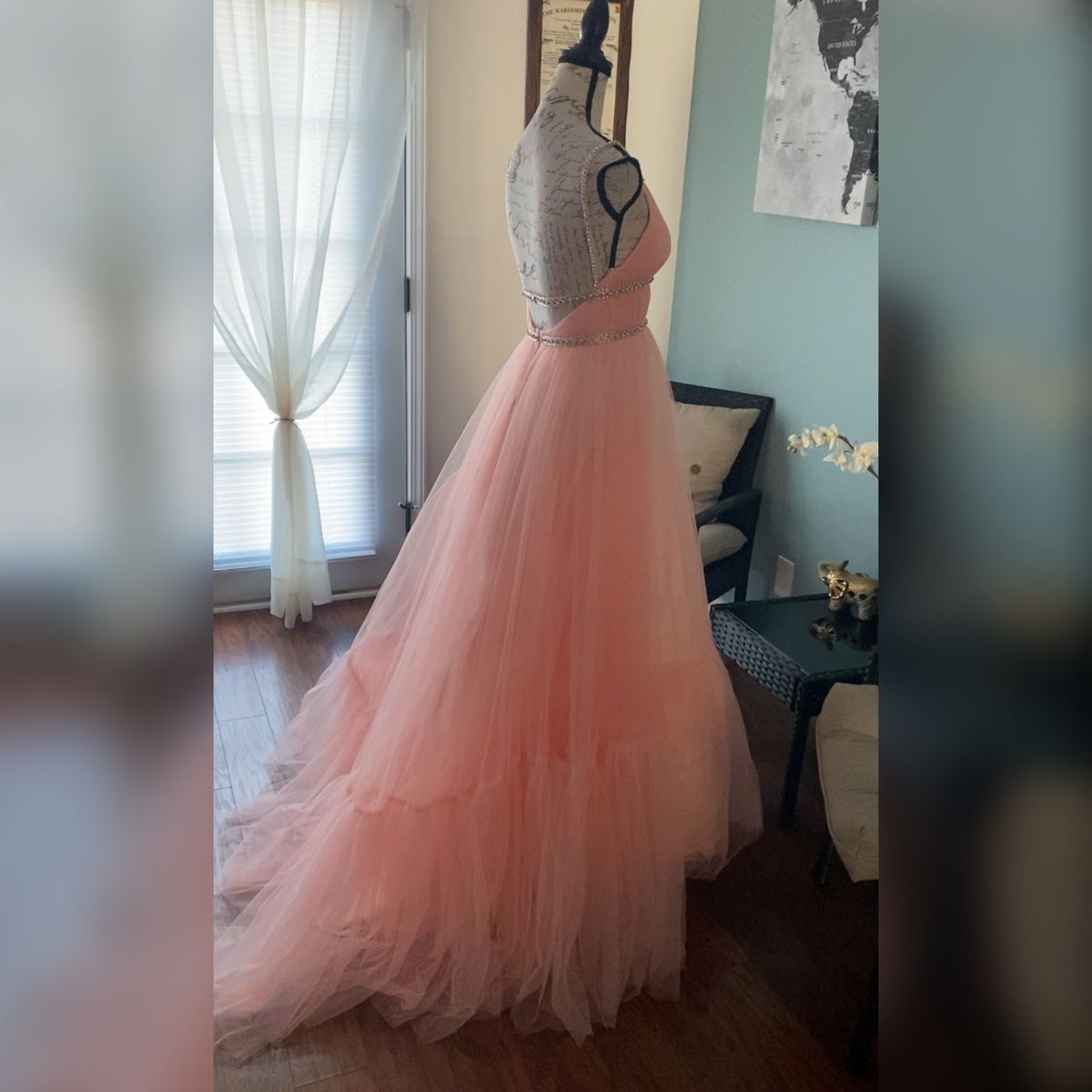 Style -1 Mac Duggal Size 2 Prom Pink Ball Gown on Queenly