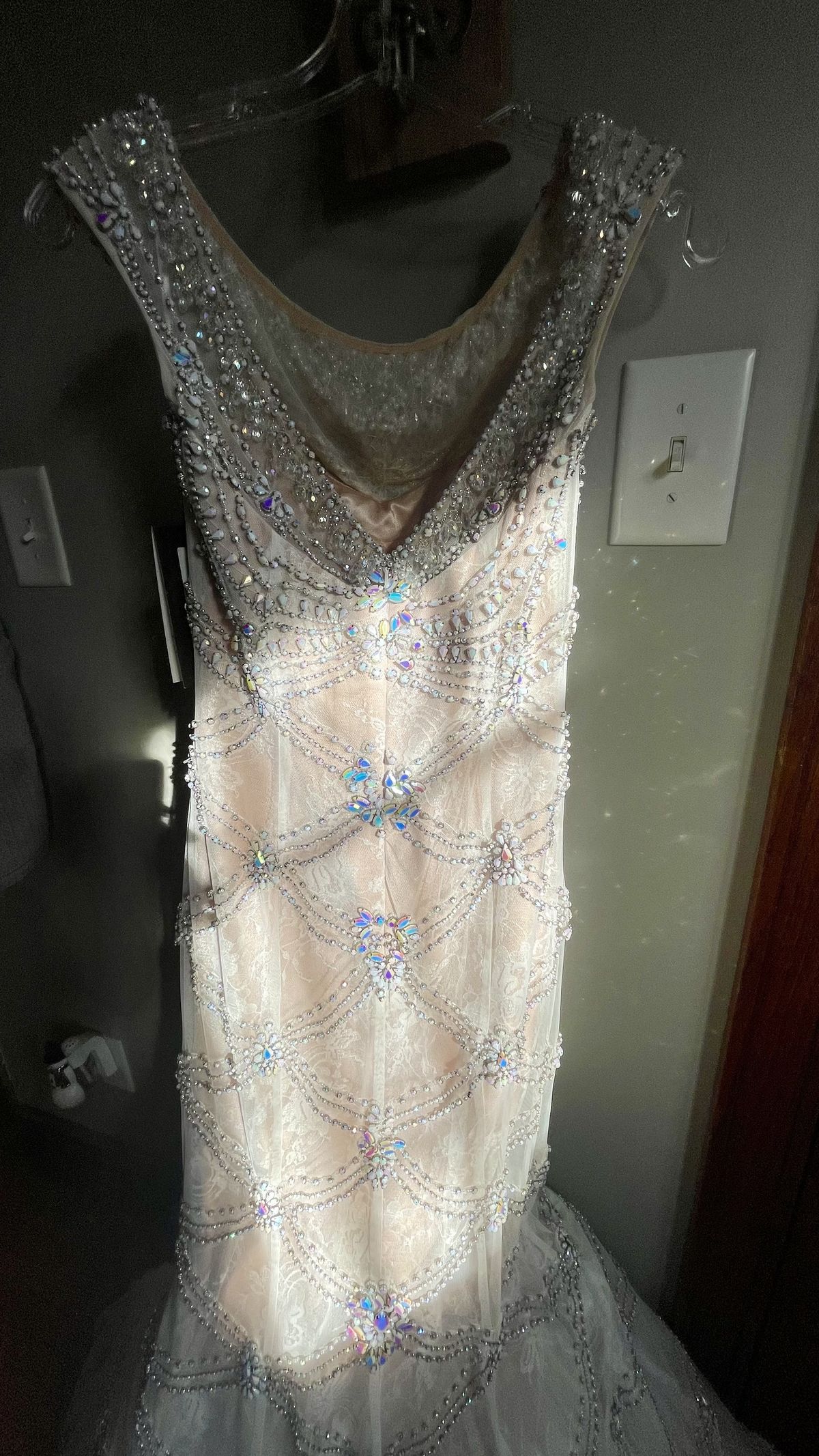 Sherri Hill Size 2 Prom Nude Mermaid Dress on Queenly