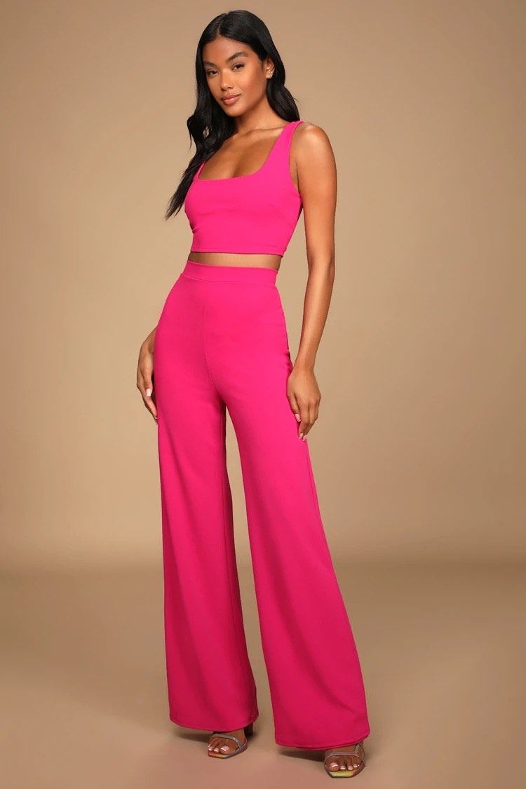 Lulus Size 4 Pageant Pink Formal Jumpsuit on Queenly