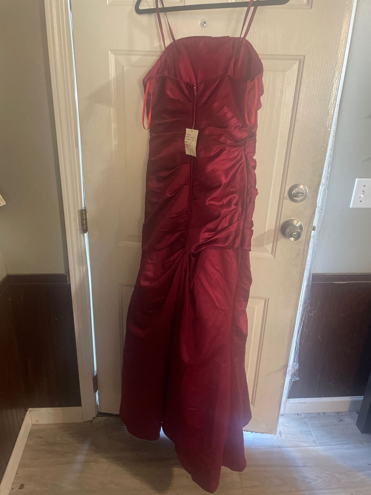 Impressions Size 12 Prom Red Floor Length Maxi on Queenly