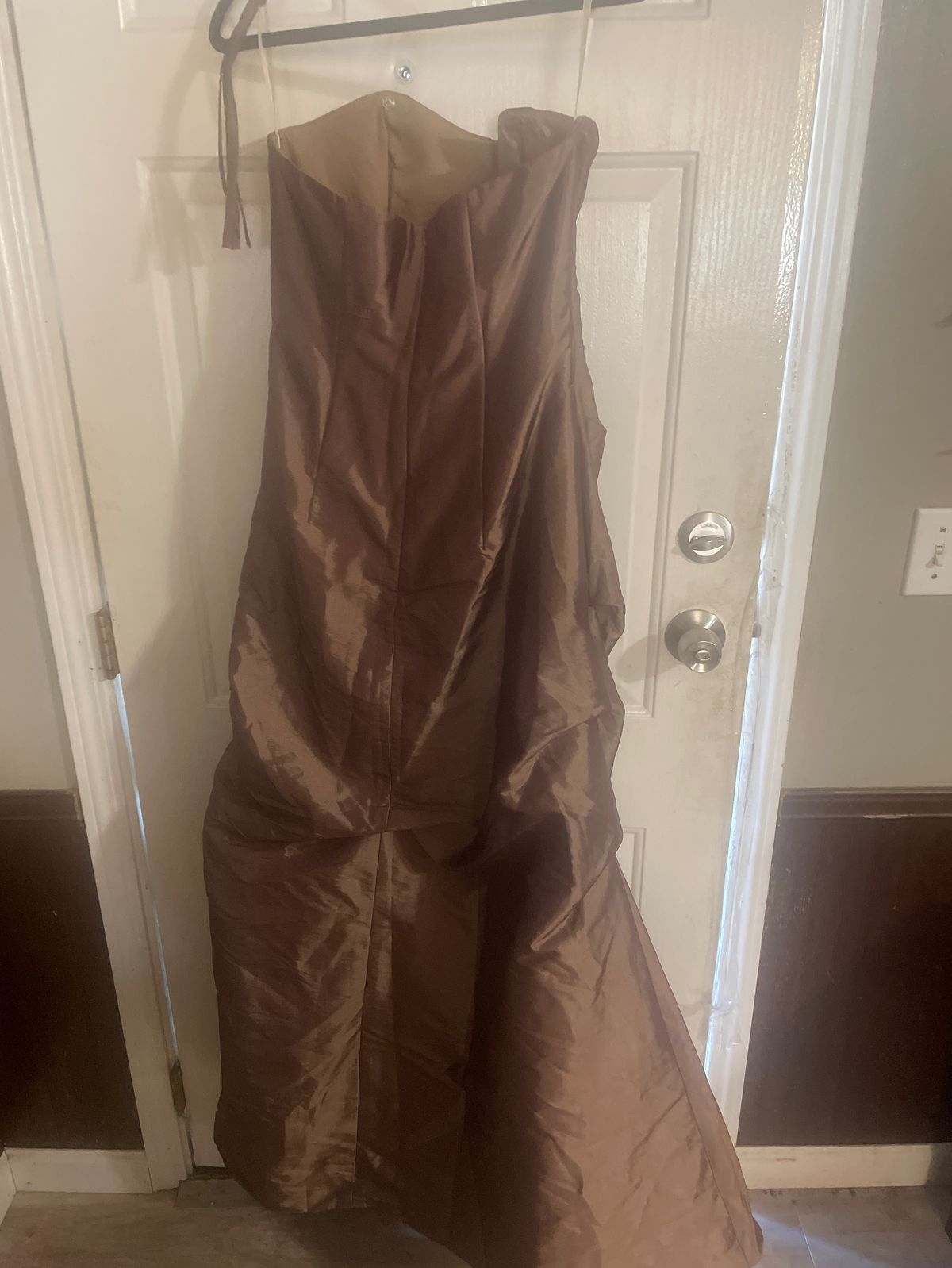 Impressions Size 12 Prom Brown Dress With Train on Queenly