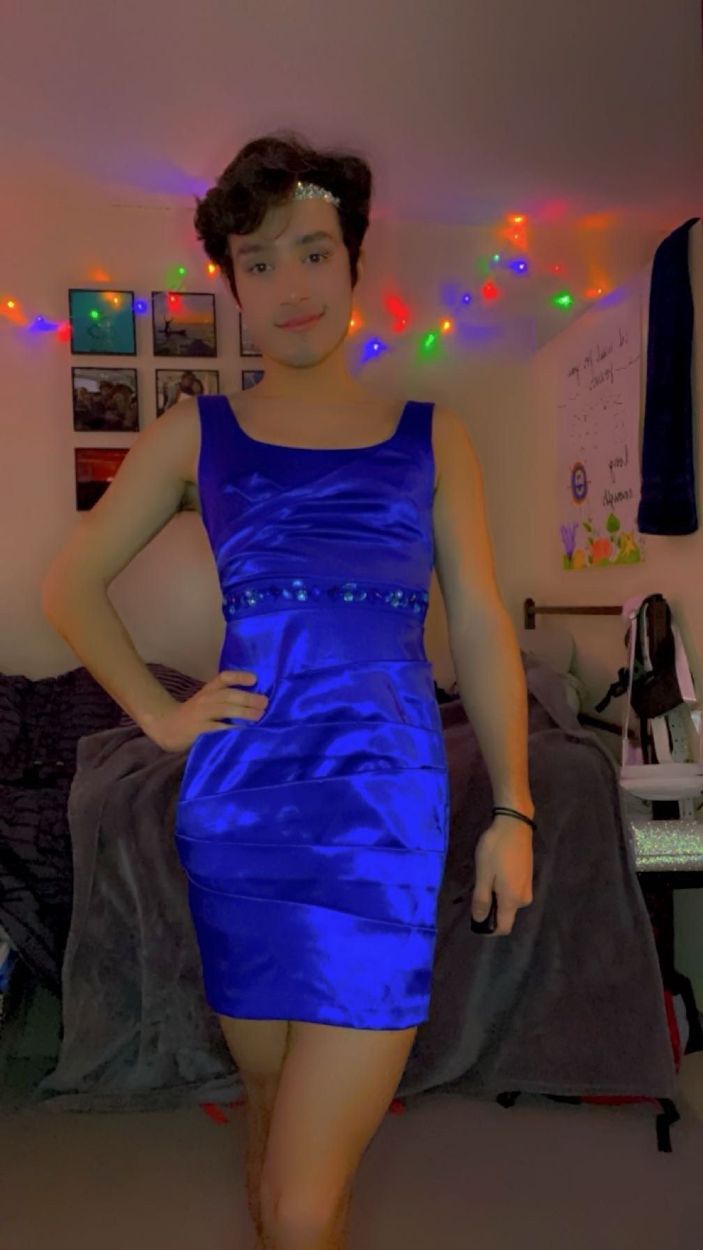 Teeze Me Size 4 Homecoming Blue Cocktail Dress on Queenly