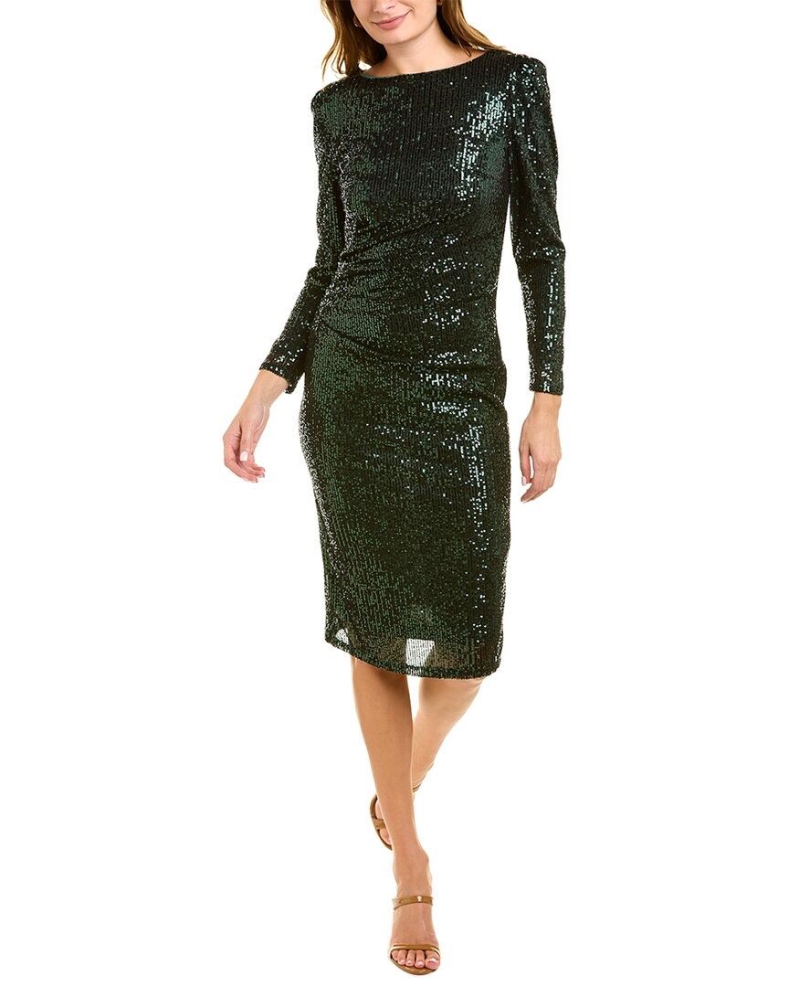 Size 14 Wedding Guest Long Sleeve Silver Cocktail Dress on Queenly