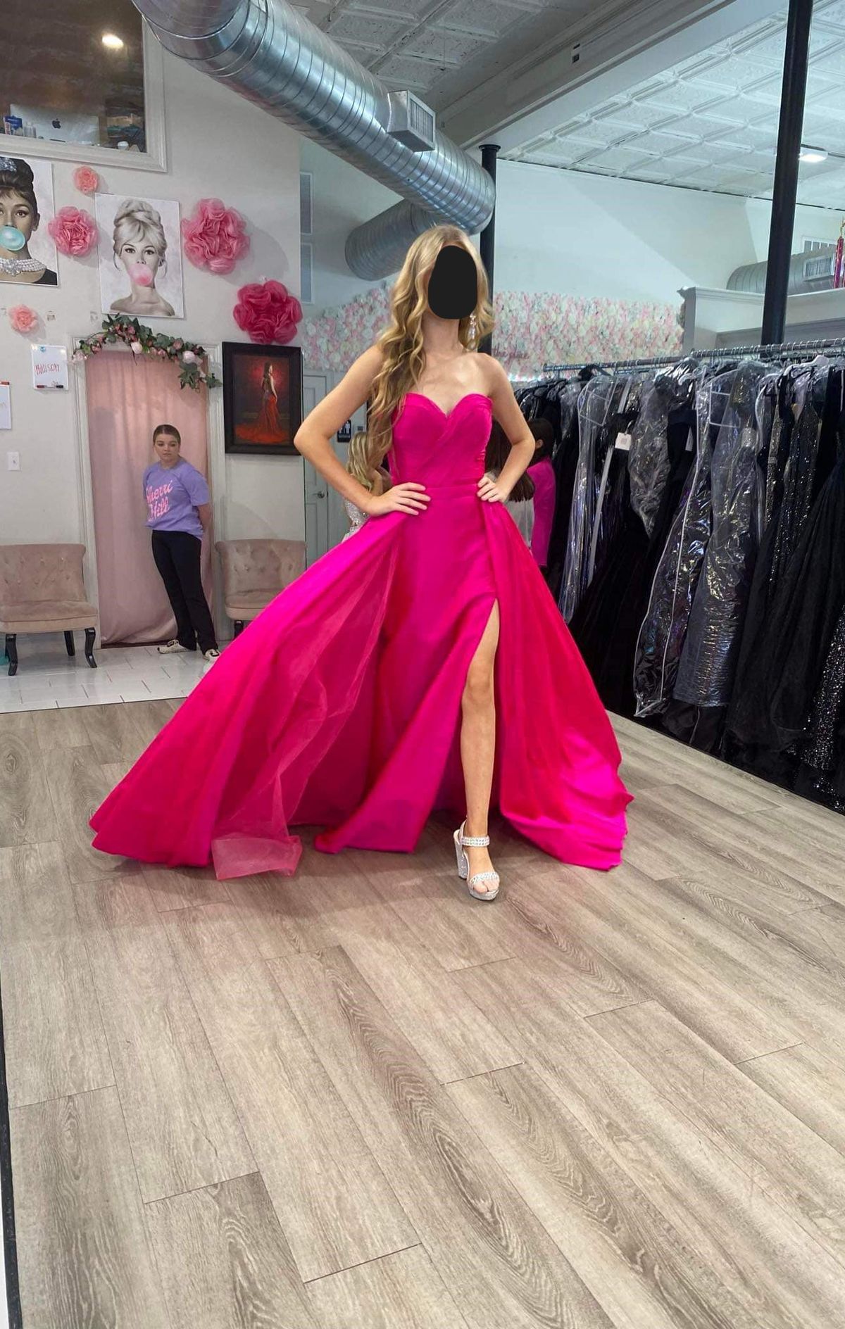 Tarik Ediz Size 0 Pink Side Slit Dress on Queenly