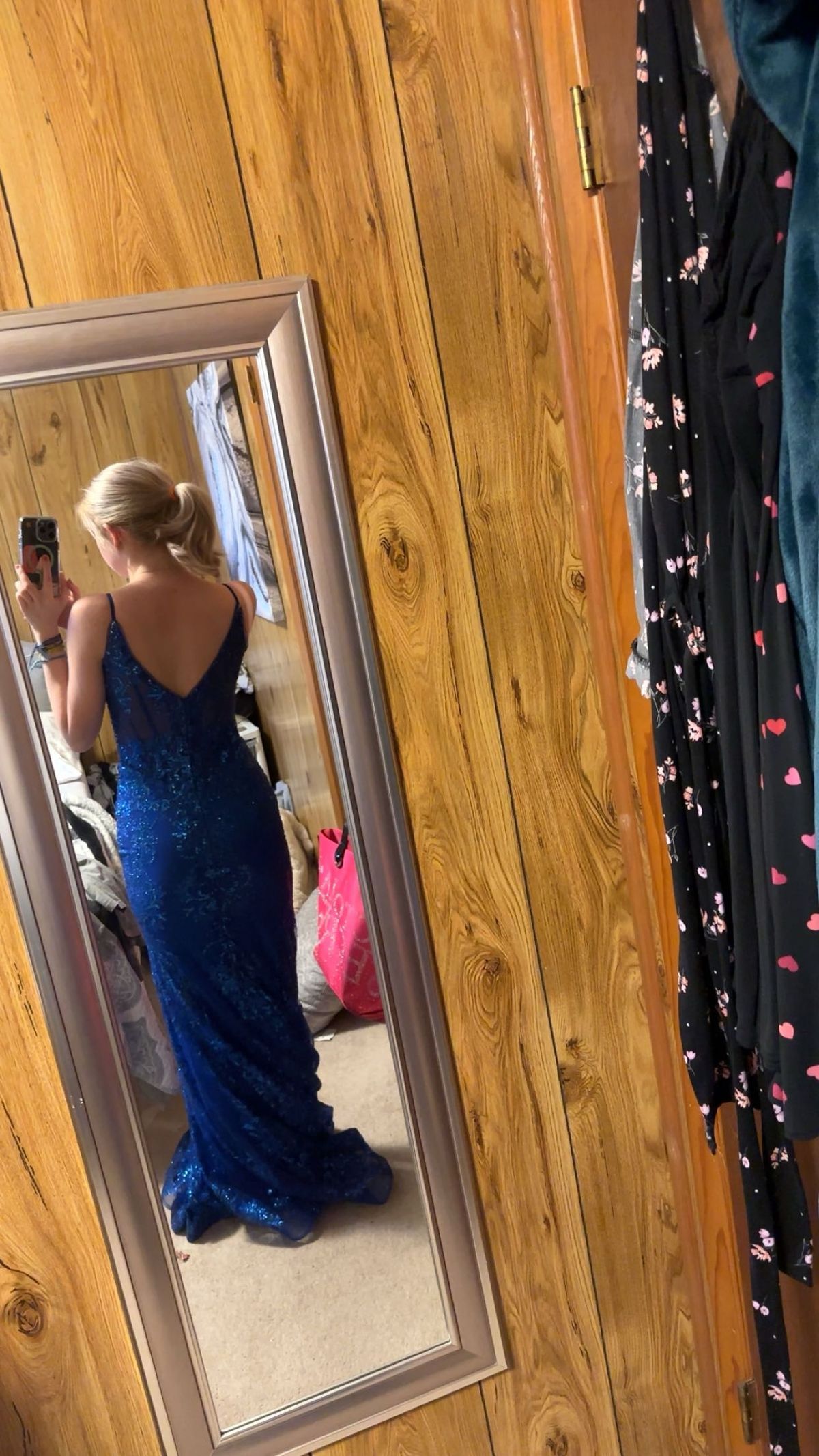 Style J810 Cinderella Devine Size 4 Prom Blue Mermaid Dress on Queenly