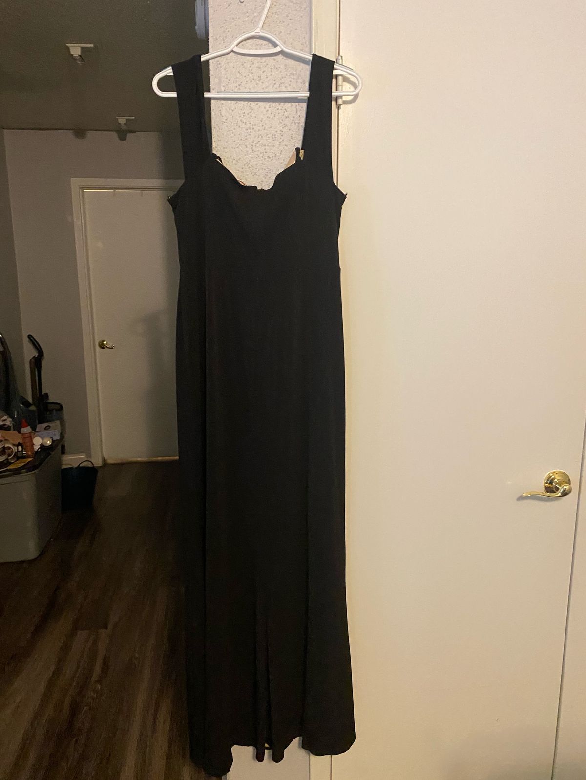 City vibe Plus Size 18 Prom Off The Shoulder Black A-line Dress on Queenly