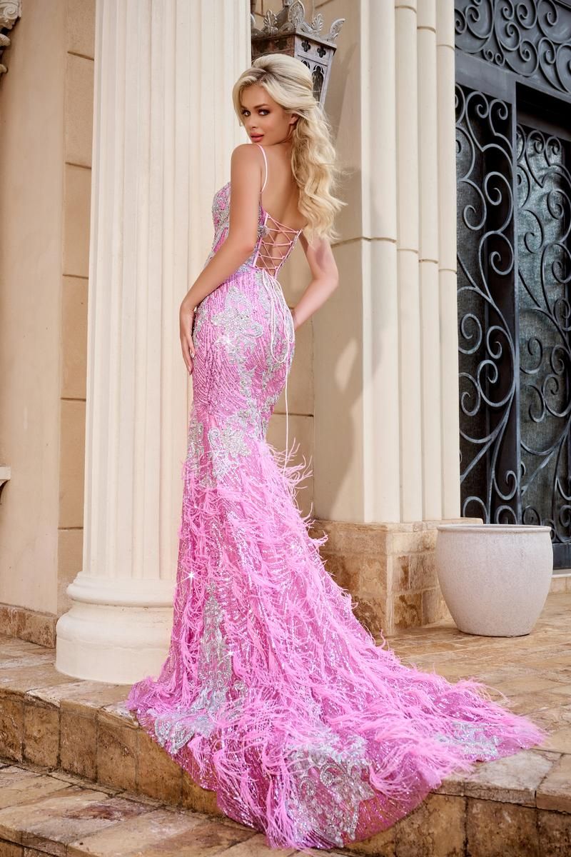 Style PS24254 Portia and Scarlett Size 6 Prom Pink Mermaid Dress on Queenly