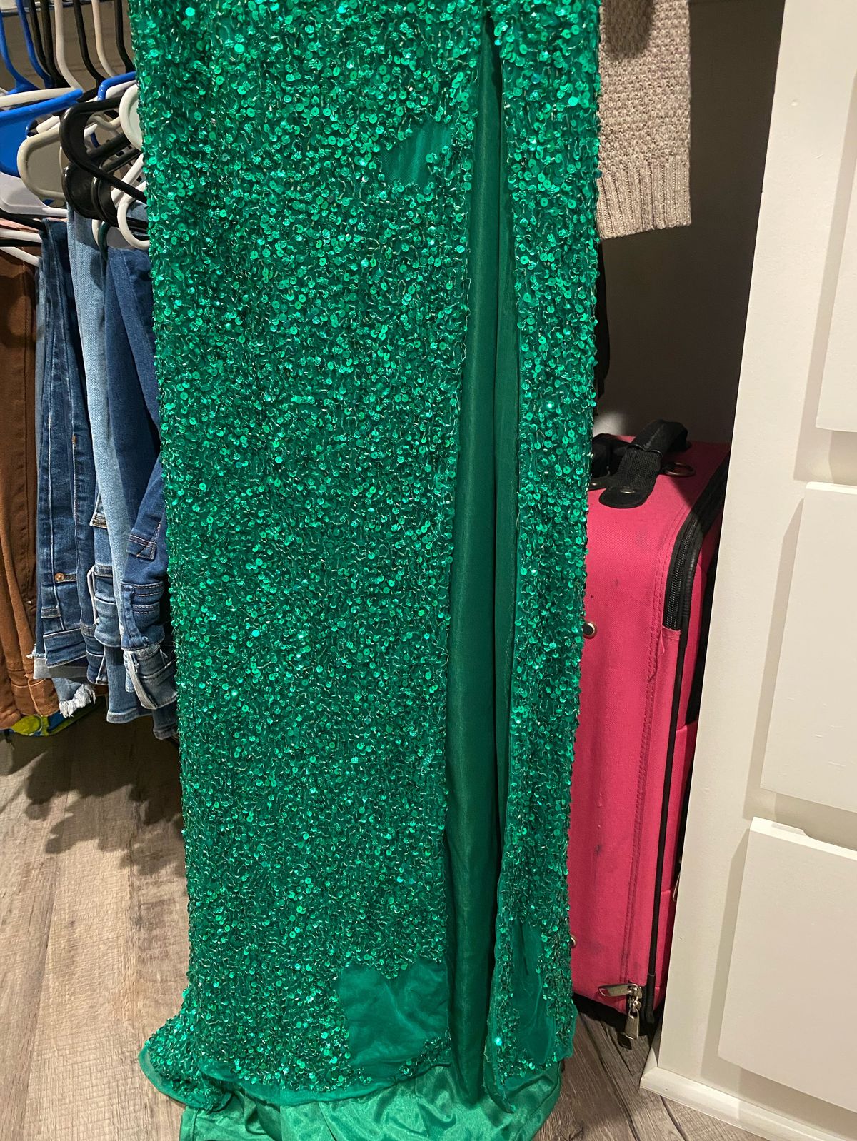 Primavera Size 4 Prom Green Side Slit Dress on Queenly