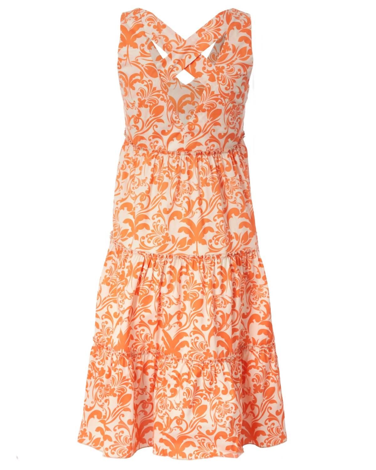 Style 1-1040683553-1502 ANNA MARIA PALETTI Plus Size 40 Orange Cocktail Dress on Queenly