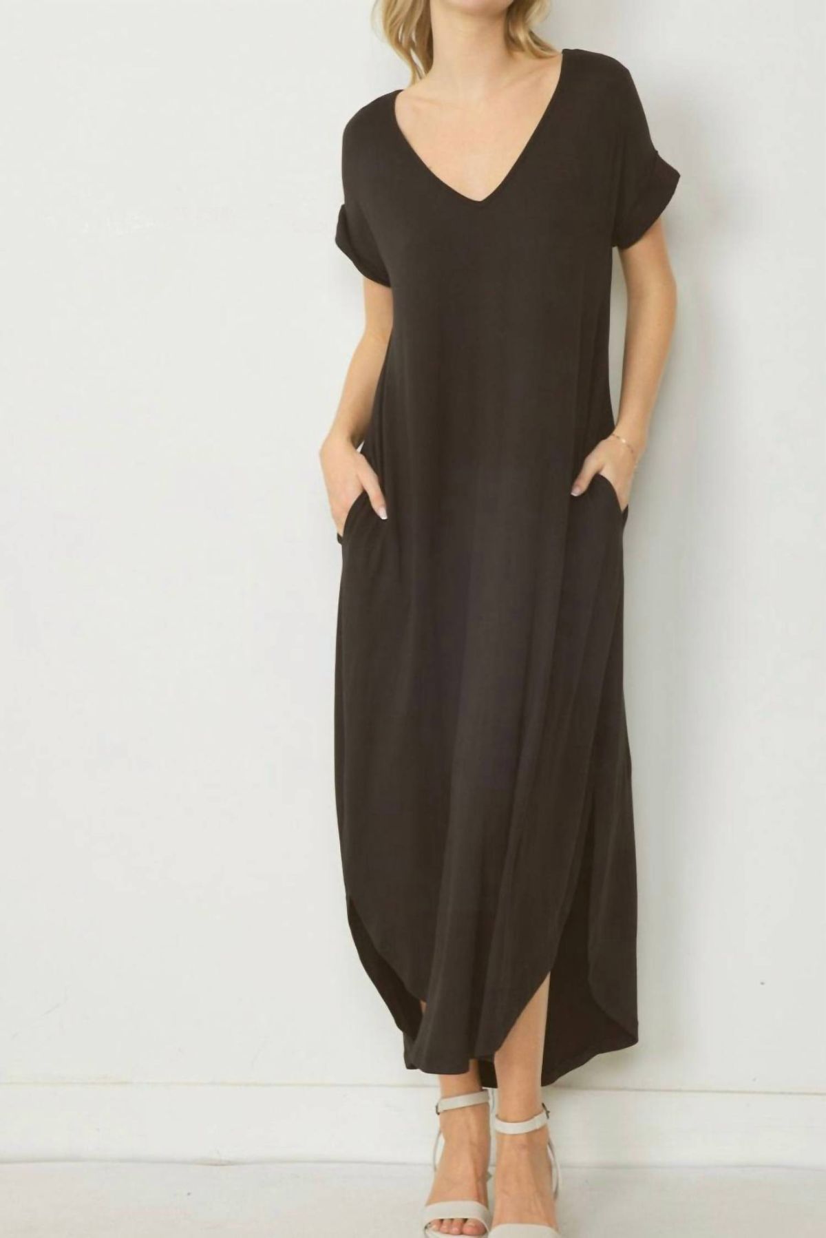 Style 1-2326580347-612 entro Size XL Sheer Black Floor Length Maxi on Queenly