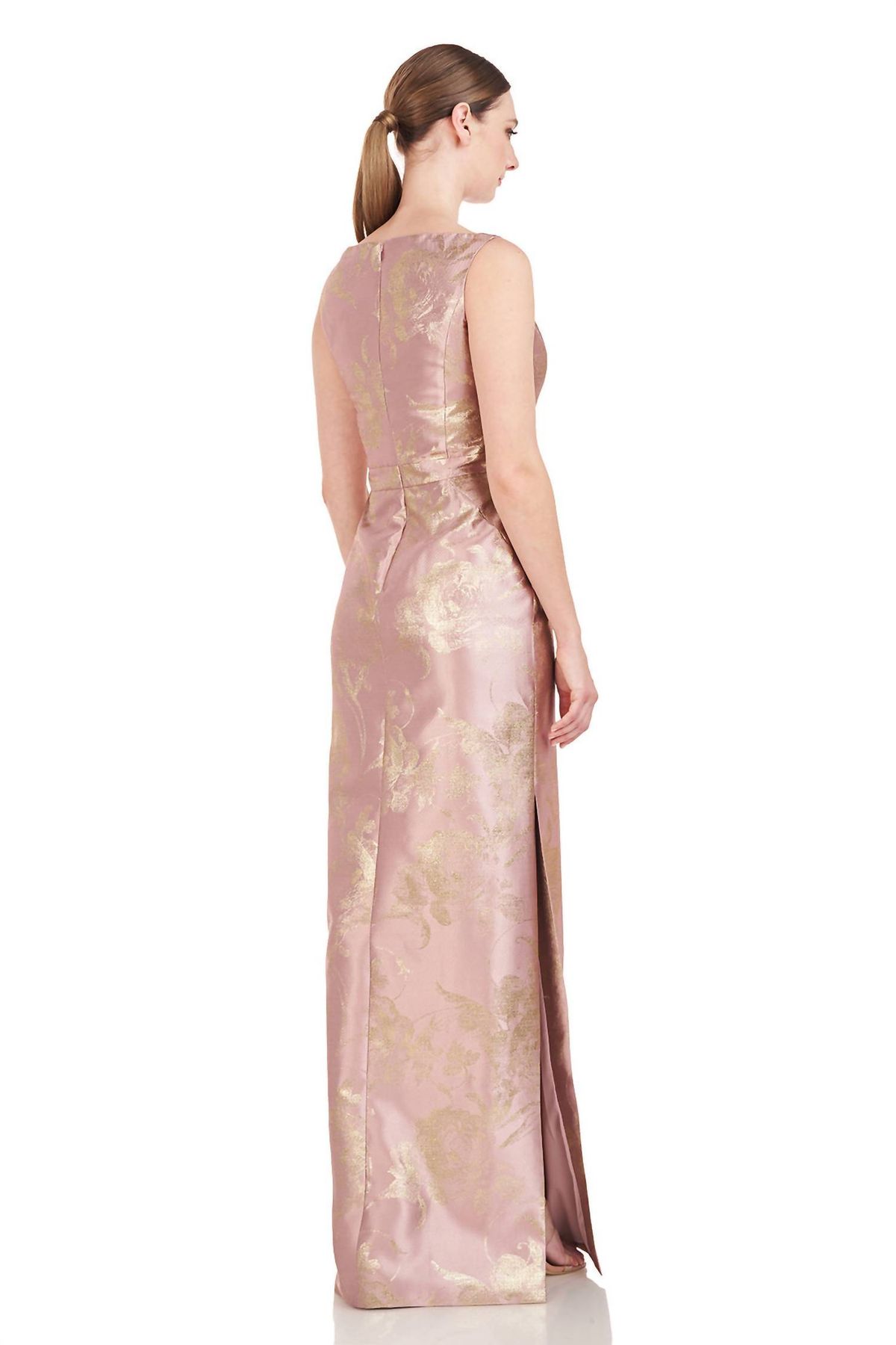 Style 1-3325036039-1498 Kay Unger Size 4 Pink Floor Length Maxi on Queenly