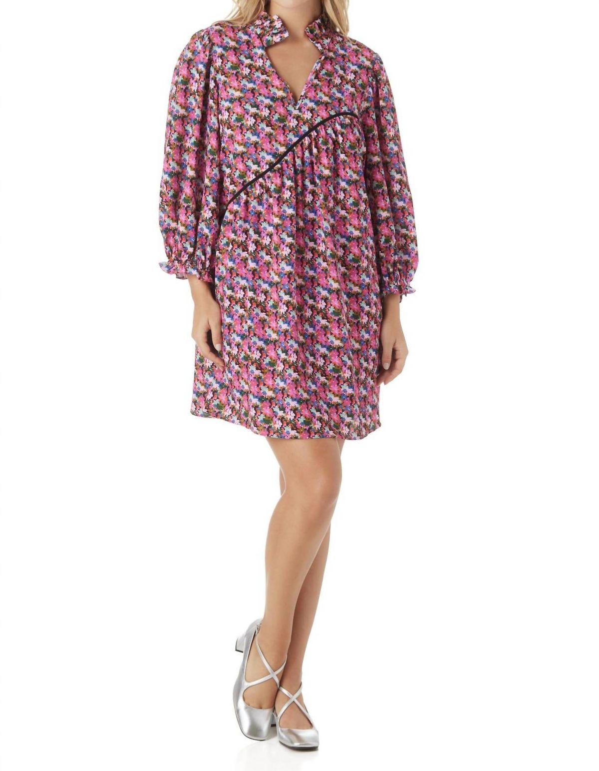 Style 1-4041625381-3236 Crosby by Mollie Burch Size S Long Sleeve Pink Cocktail Dress on Queenly