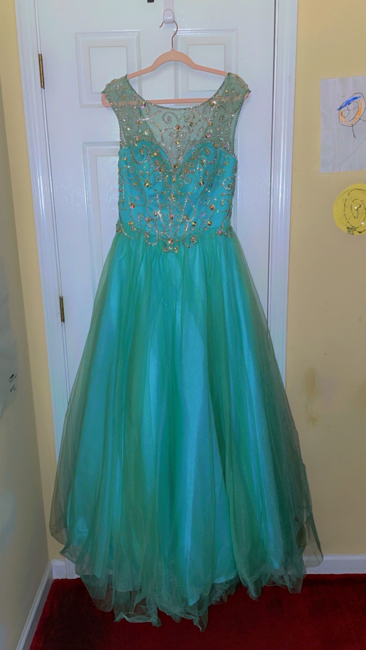 Fiesta Size L Prom Multicolor Ball Gown on Queenly