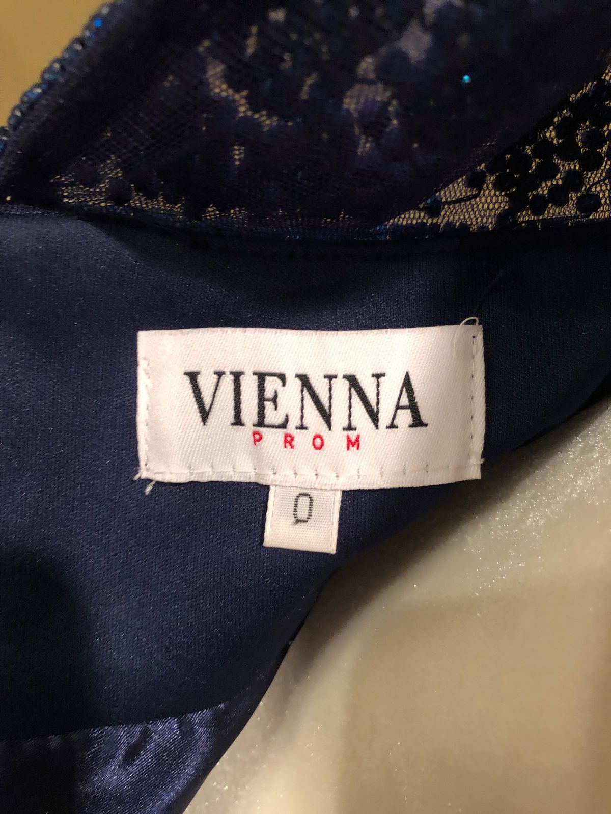 Vienna Size 0 Plunge Navy Blue Cocktail Dress on Queenly