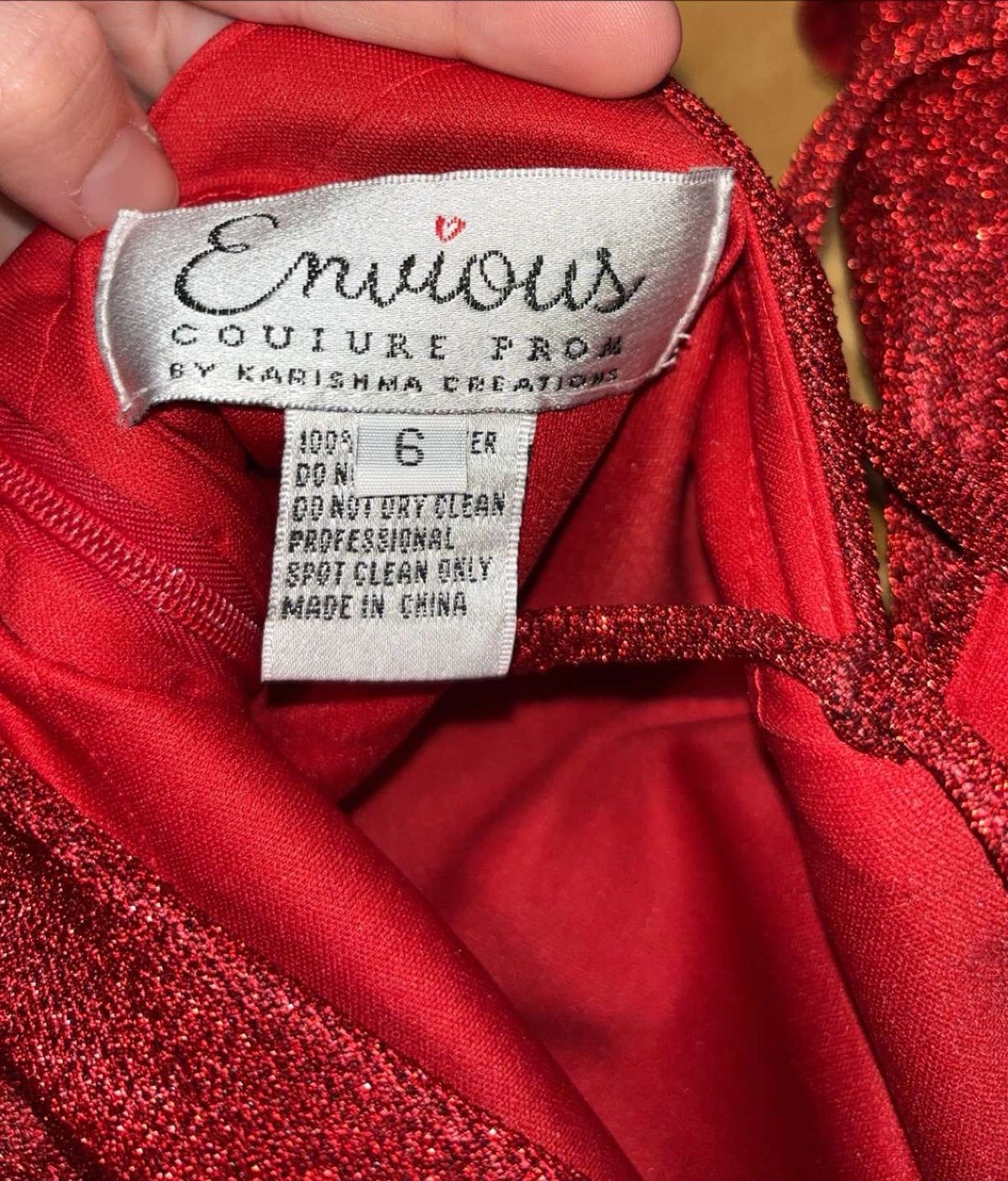 Envious Couture Size 6 Homecoming Red Cocktail Dress on Queenly