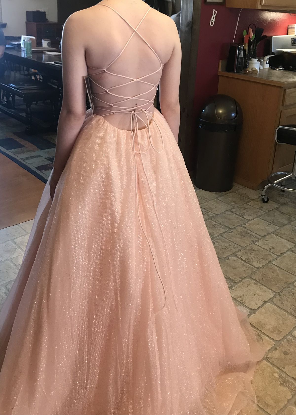 Size 4 Prom Light Pink Ball Gown on Queenly