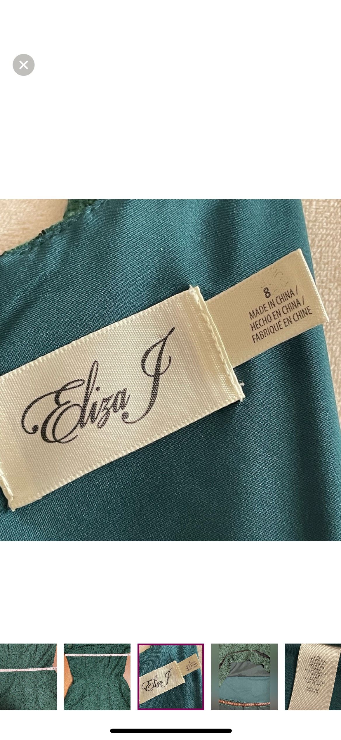 Eliza J Size 8 Prom High Neck Green Cocktail Dress on Queenly