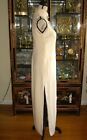 East Store Size 6 High Neck Satin White Floor Length Maxi on Queenly