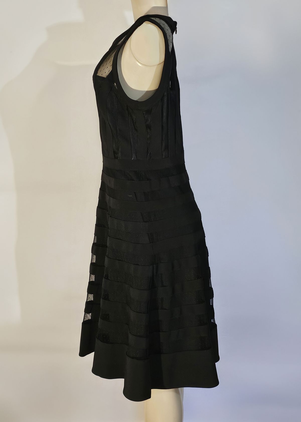White House Black Market Size 12 Lace Black Cocktail Dress on Queenly