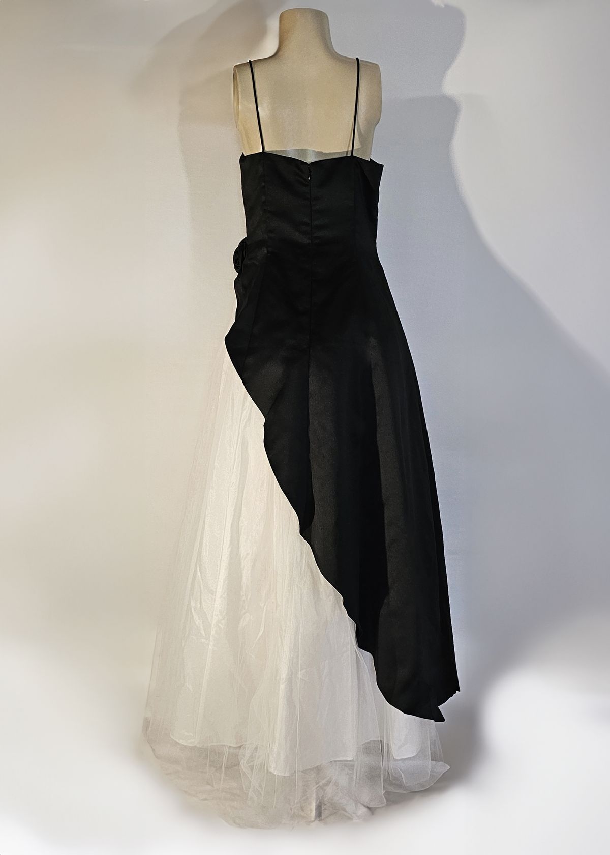 Betsy and Adam Size 12 Prom Black Ball Gown on Queenly