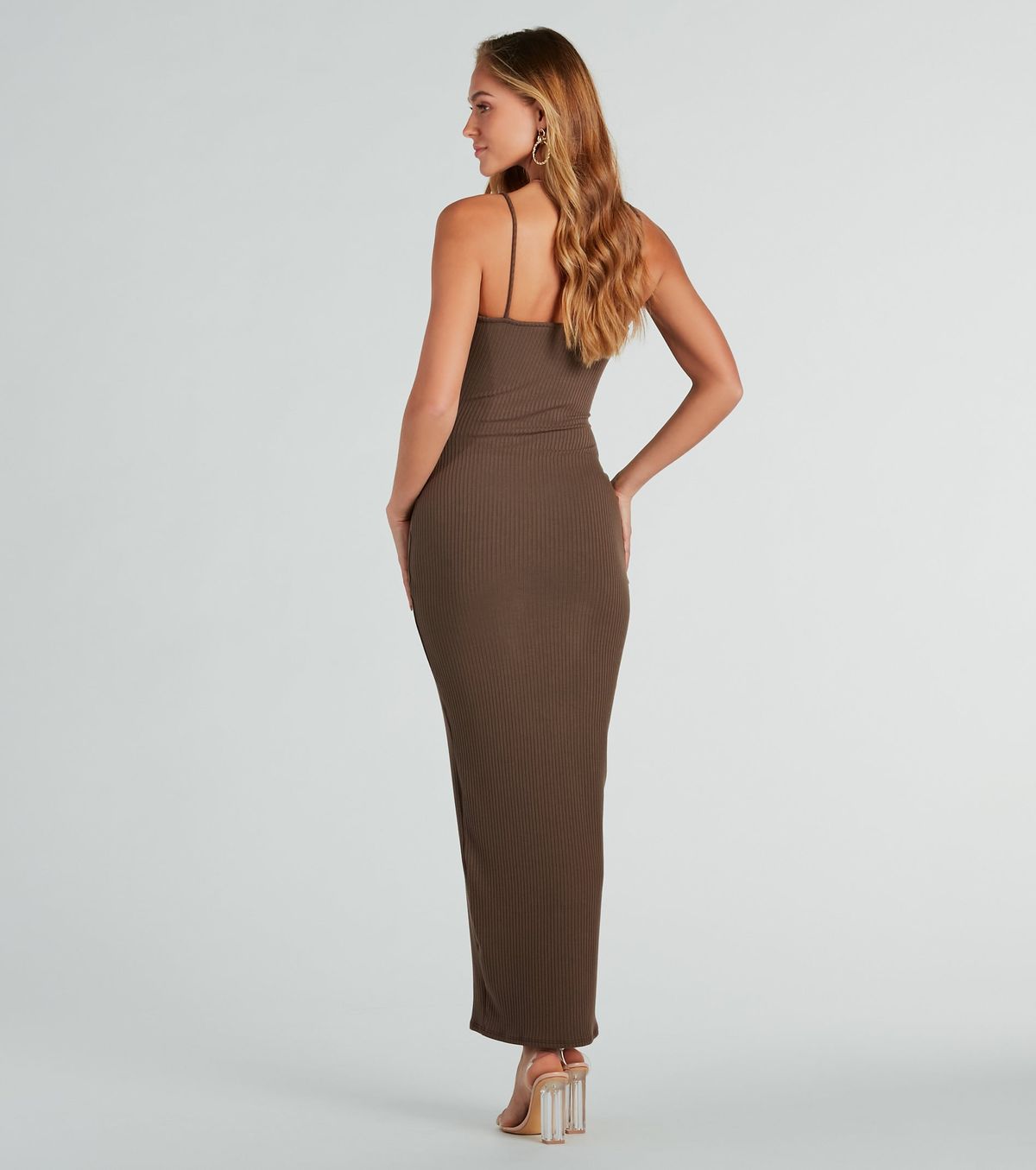 Style 05102-5522 Windsor Size S Brown Floor Length Maxi on Queenly