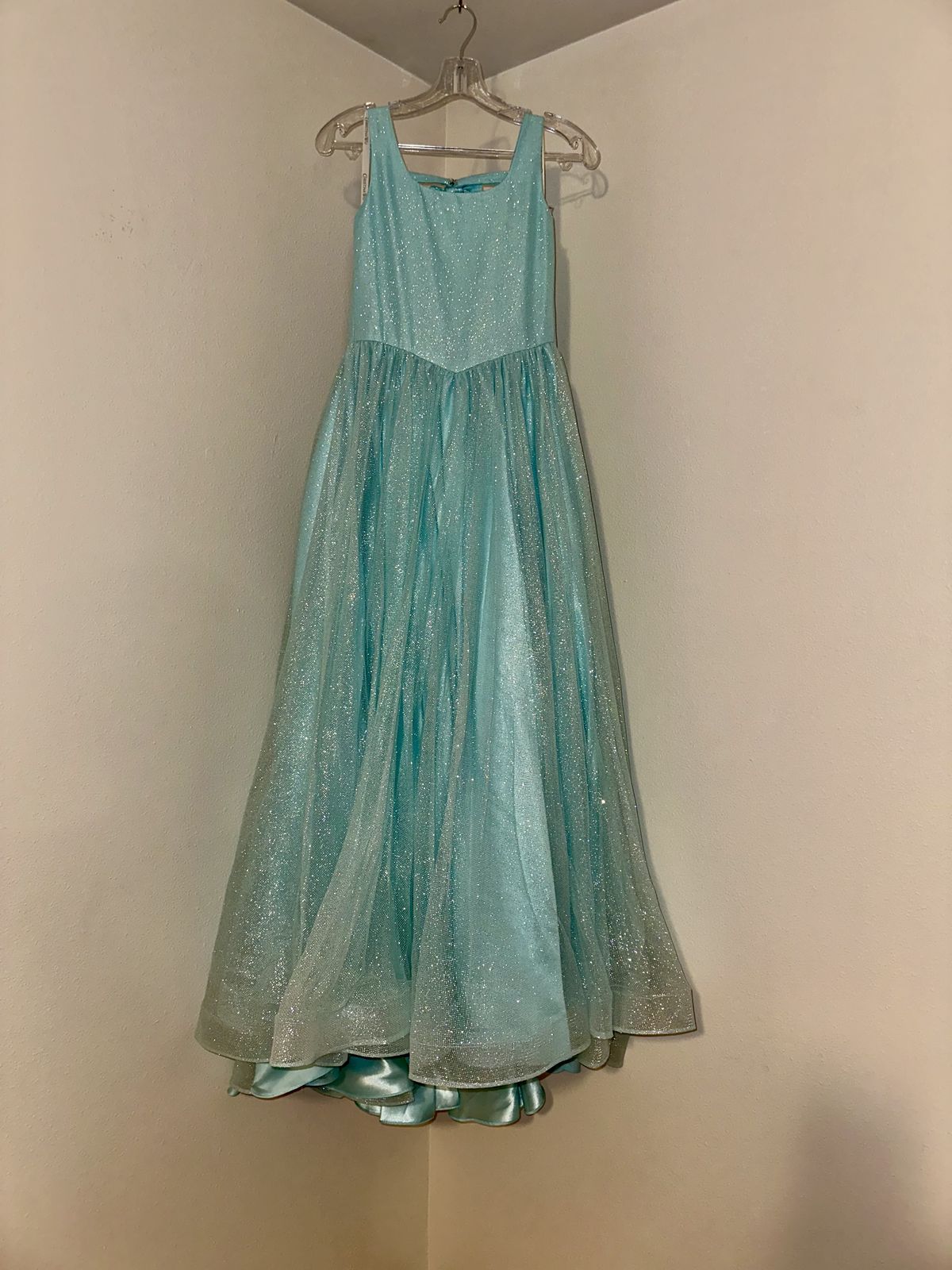 Tiffany Designs Girls Size 10 Prom Blue Ball Gown on Queenly