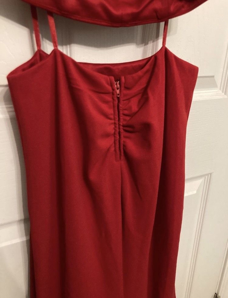 City Triangles Size 4 Prom Plunge Red Mermaid Dress on Queenly