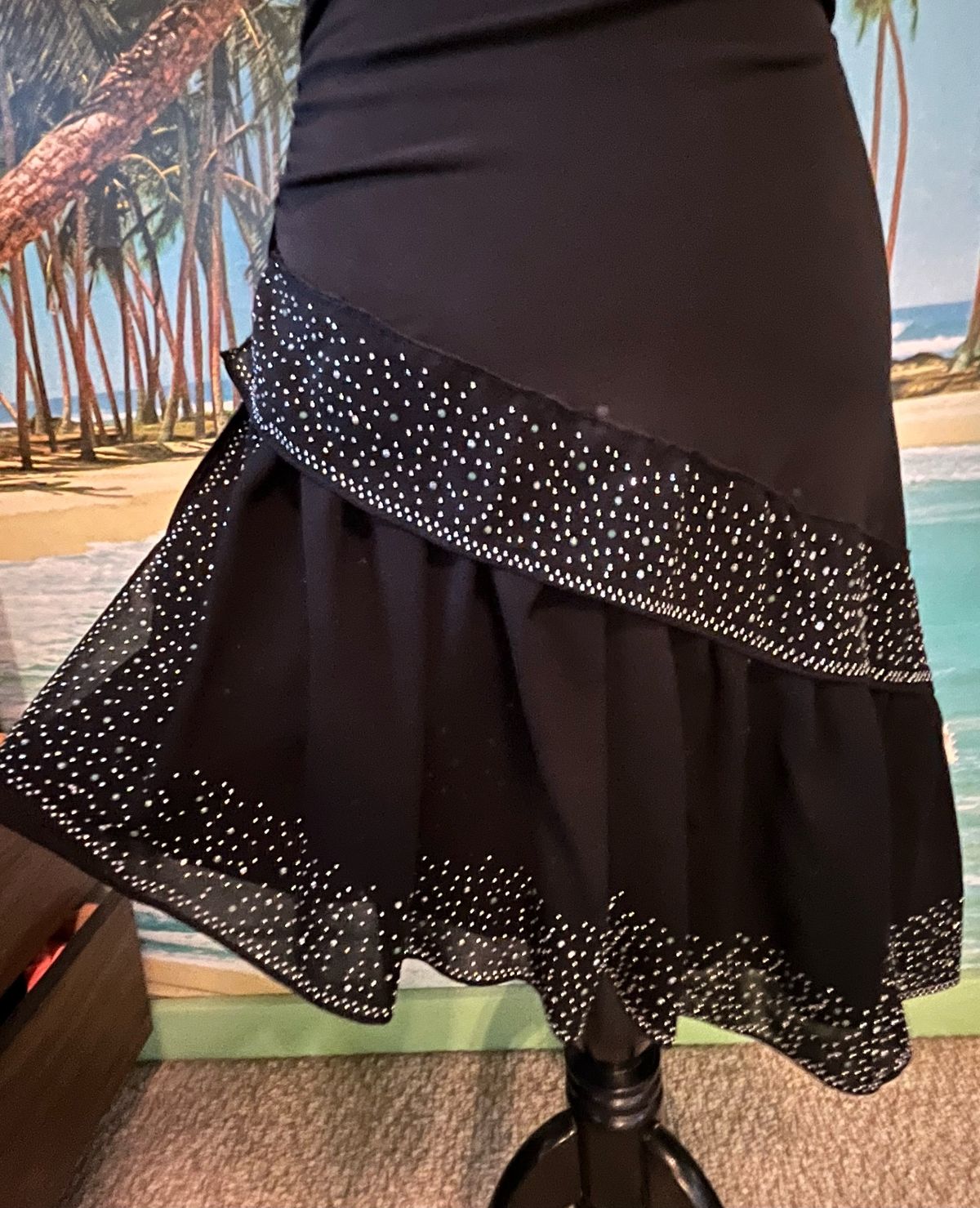 Size XS Halter Black Cocktail Dress on Queenly
