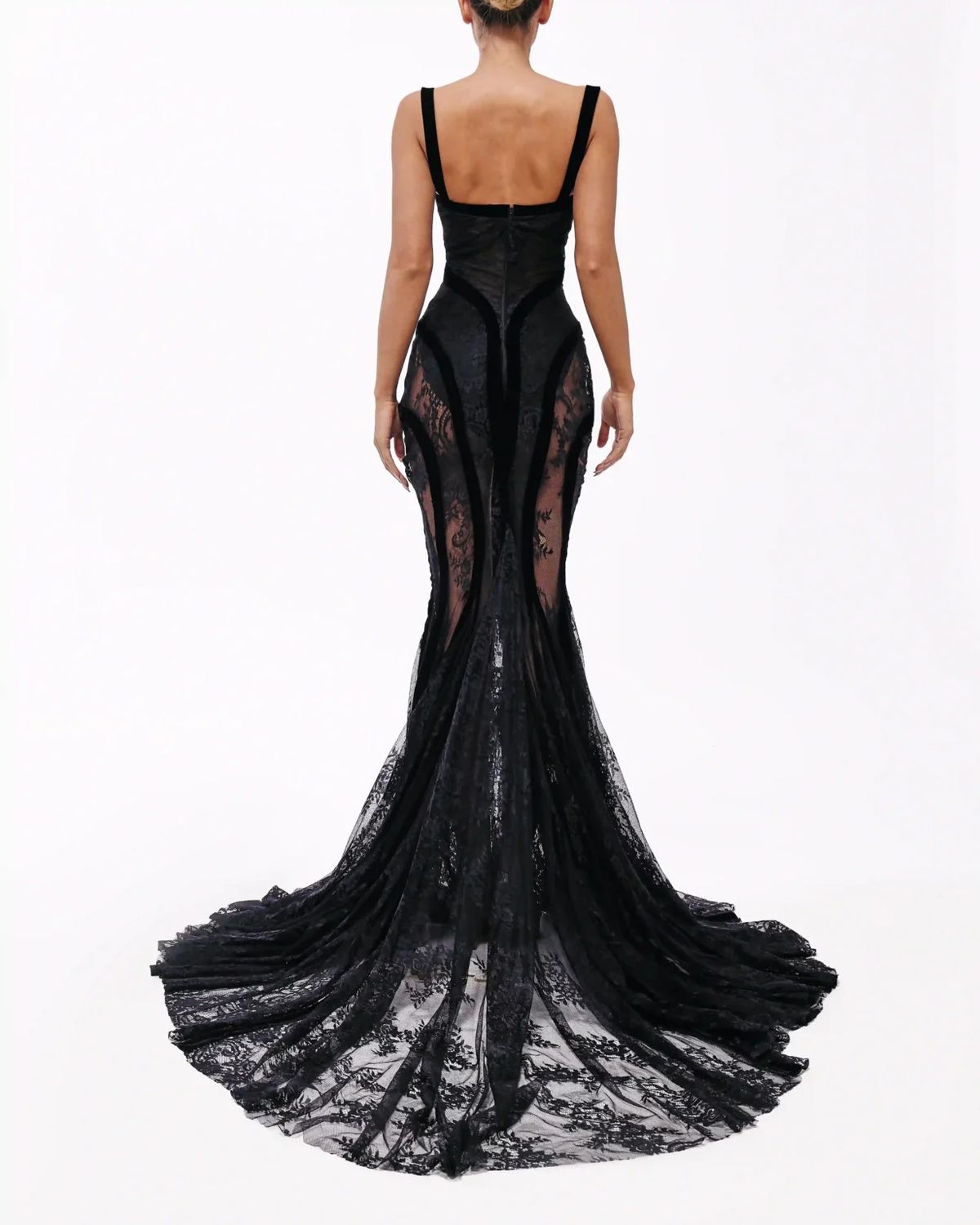 Style euphoria-24-7 Valdrin Sahiti Size XS Pageant Black Mermaid Dress on Queenly