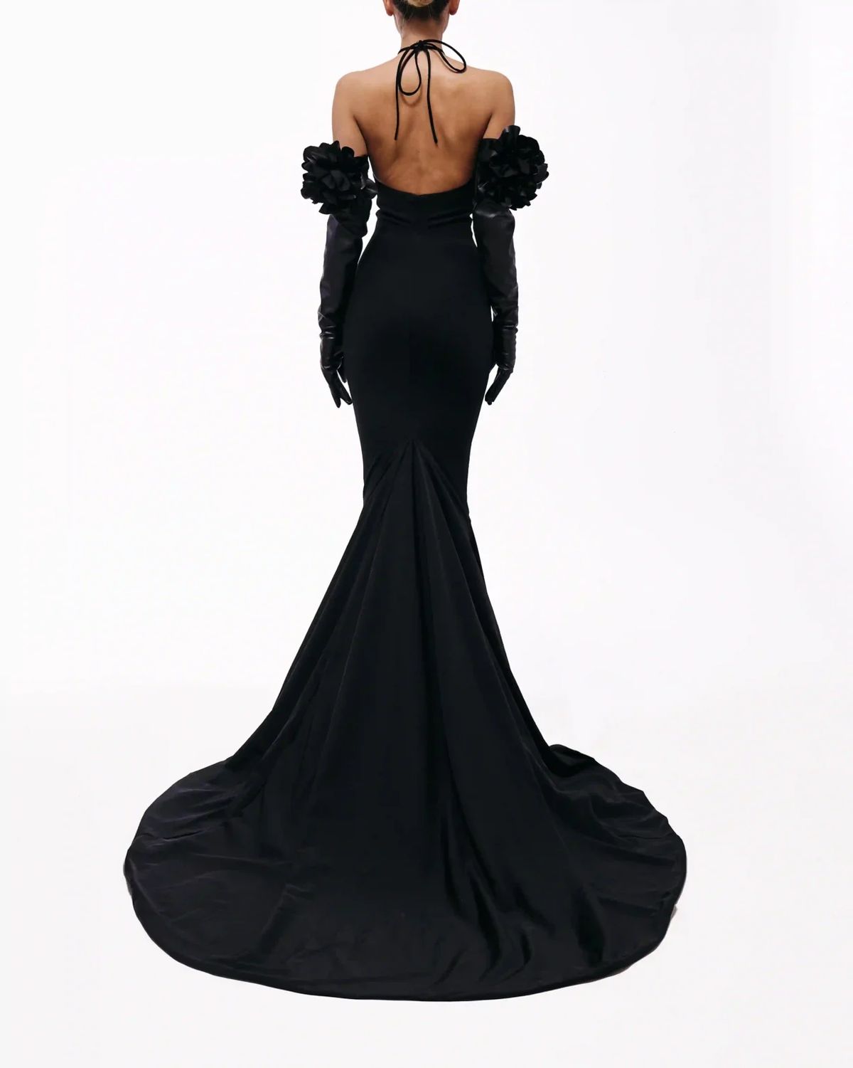 Style euphoria-24-10 Valdrin Sahiti Size XS Pageant Black Mermaid Dress on Queenly