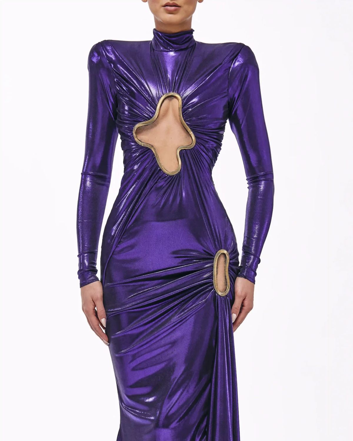 Style metallic-majesty-24-22 Valdrin Sahiti Size S Pageant Purple Mermaid Dress on Queenly