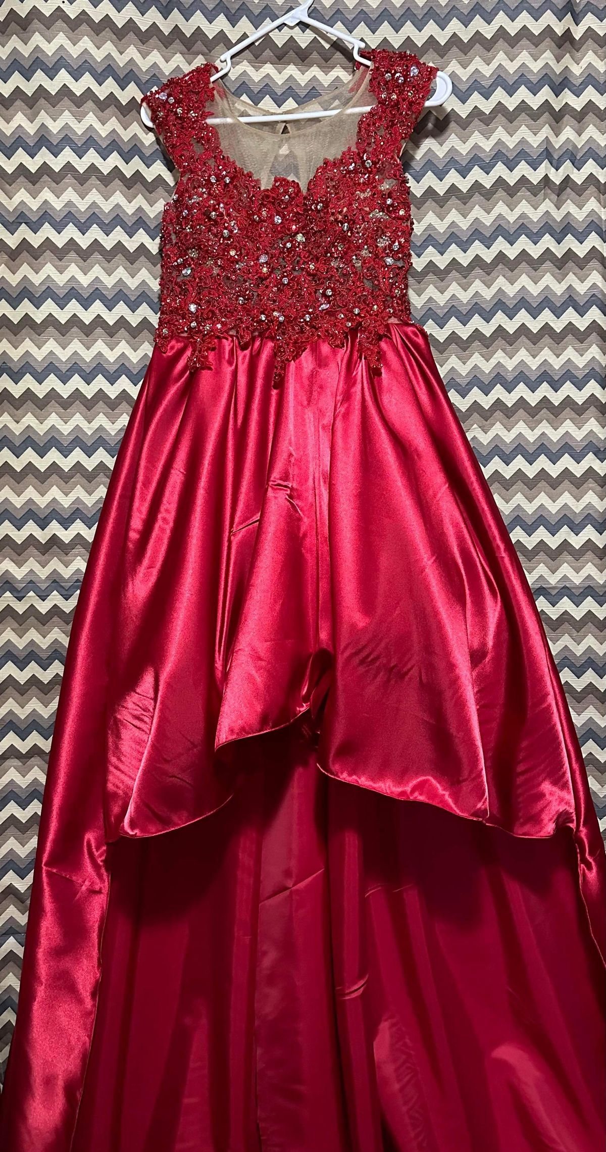 Size 6 Pageant Red Ball Gown on Queenly
