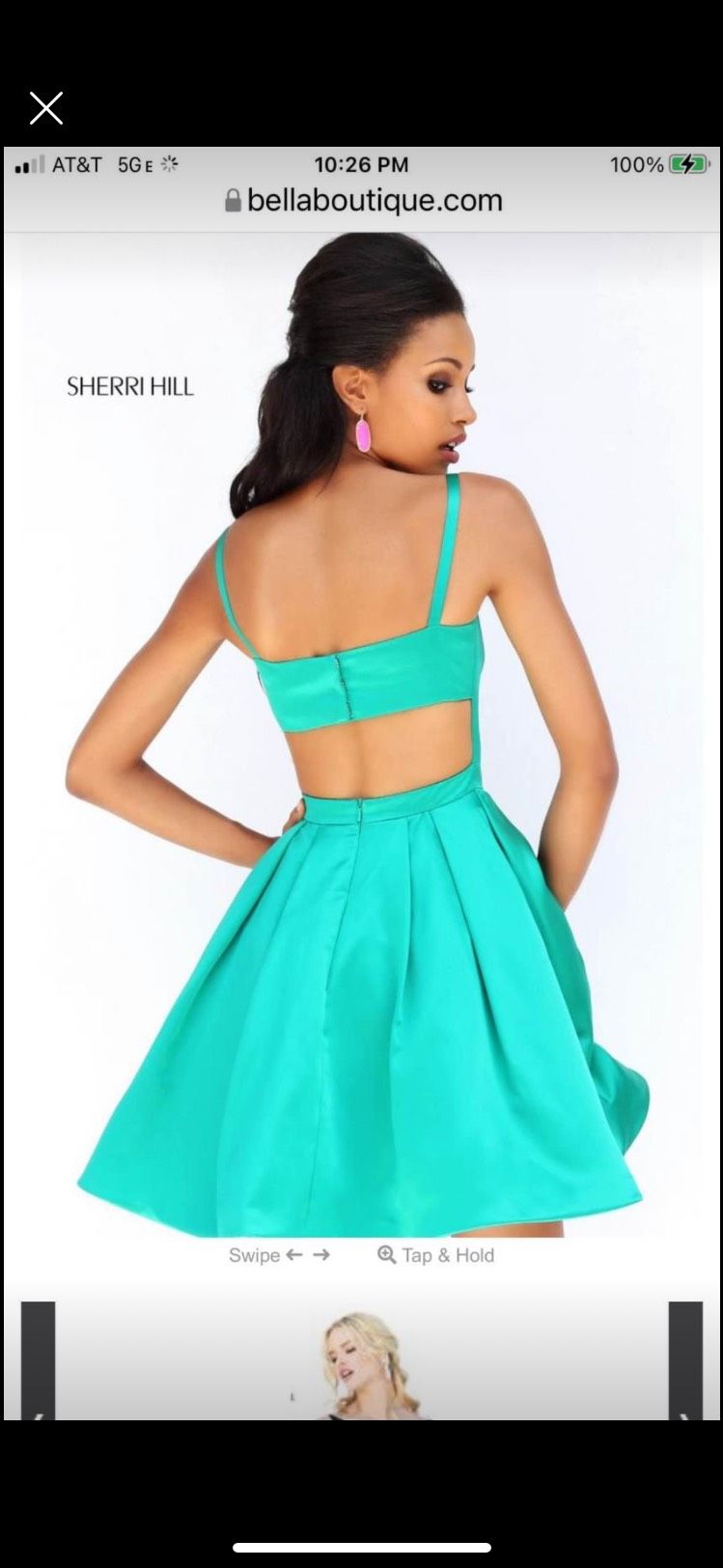 Sherri Hill Size 00 Pageant Green Cocktail Dress on Queenly