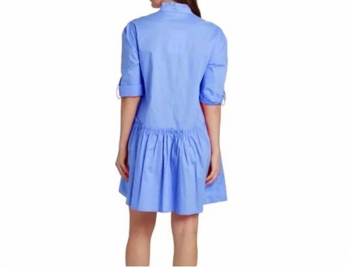Style 1-1131756790-2865 TAYLOR TILLMAN Size L High Neck Blue Cocktail Dress on Queenly