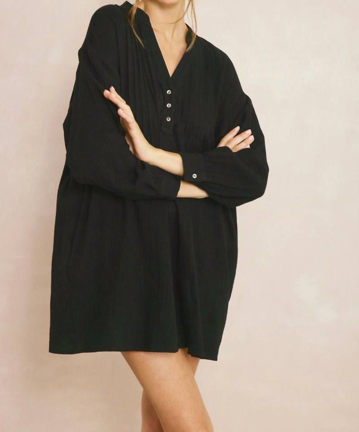 Style 1-1221950410-2793 entro Size L Long Sleeve Sheer Black Cocktail Dress on Queenly