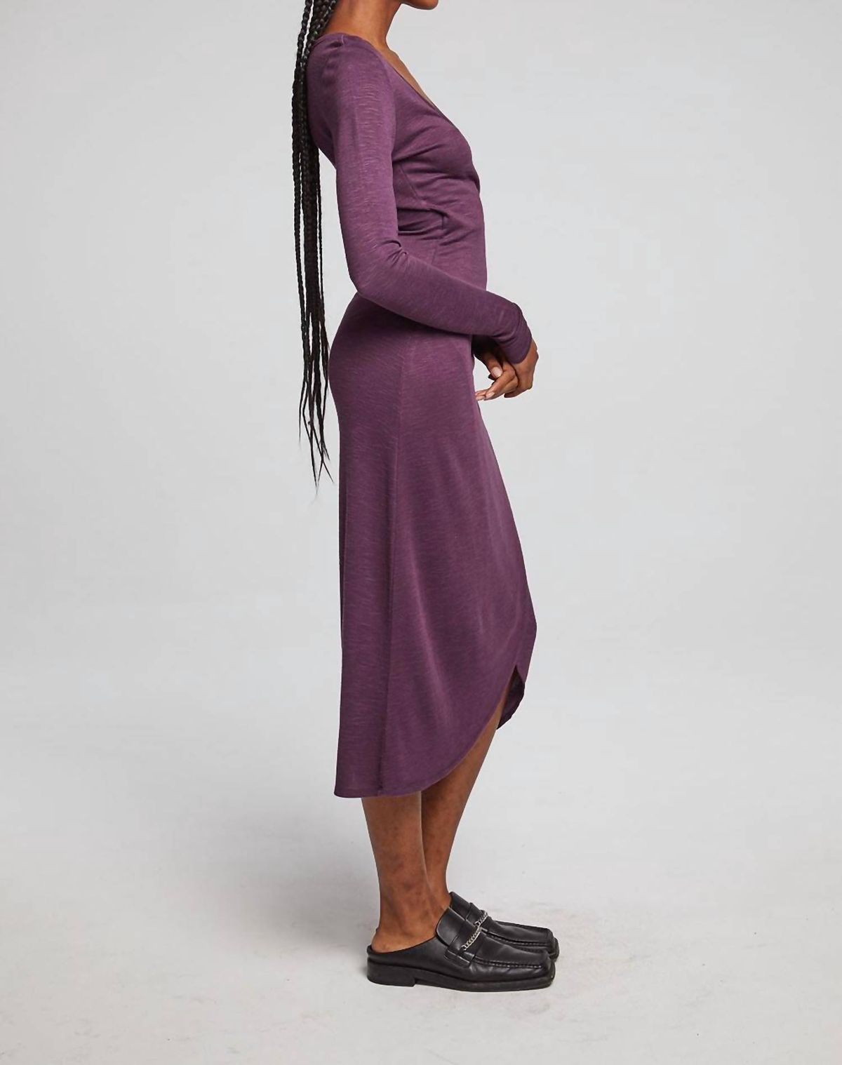 Style 1-1781282660-2901 Chaser Size M Long Sleeve Purple Cocktail Dress on Queenly