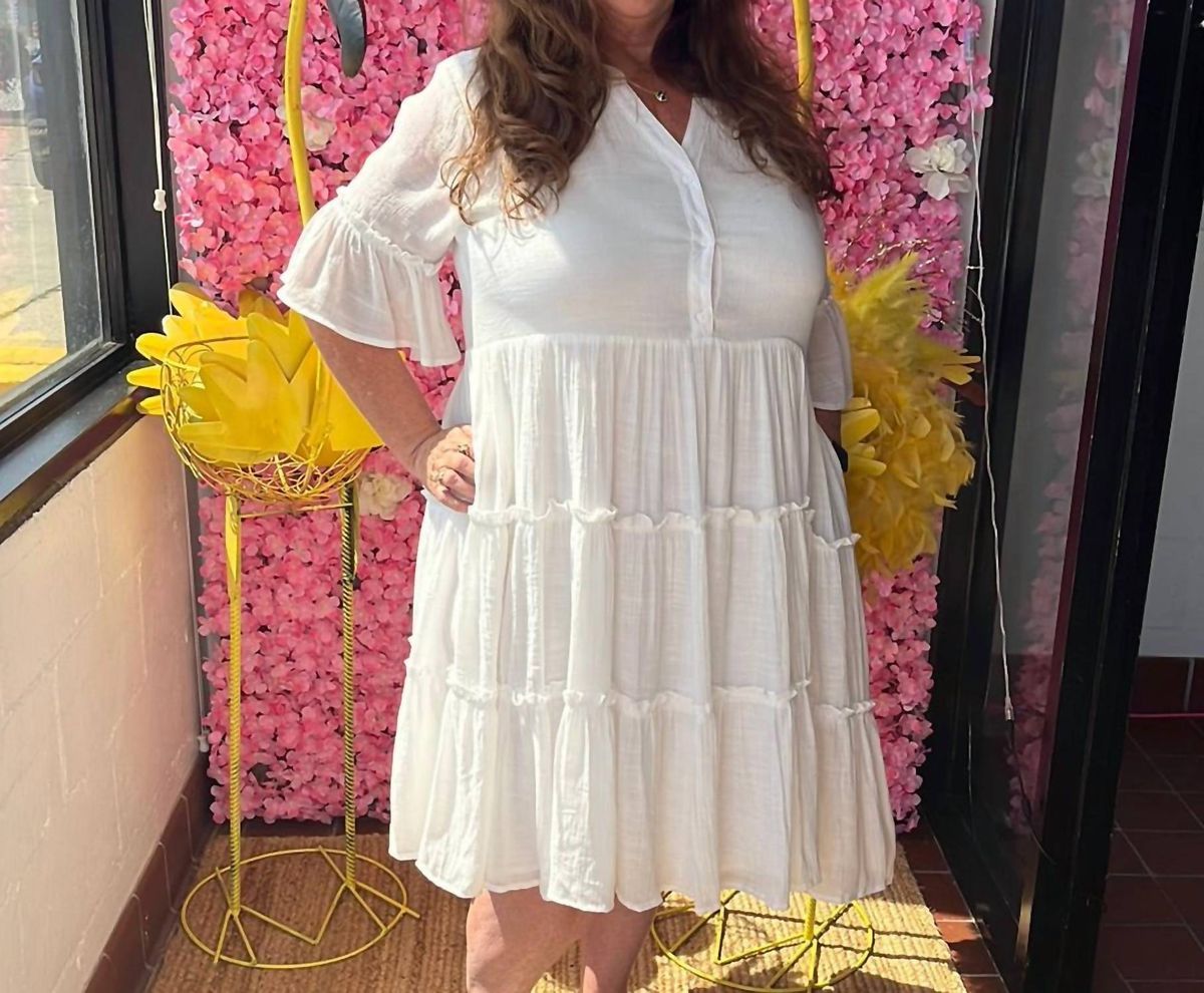 Style 1-2364736630-625 Sweet Lovely by Jen Size XL White Cocktail Dress on Queenly