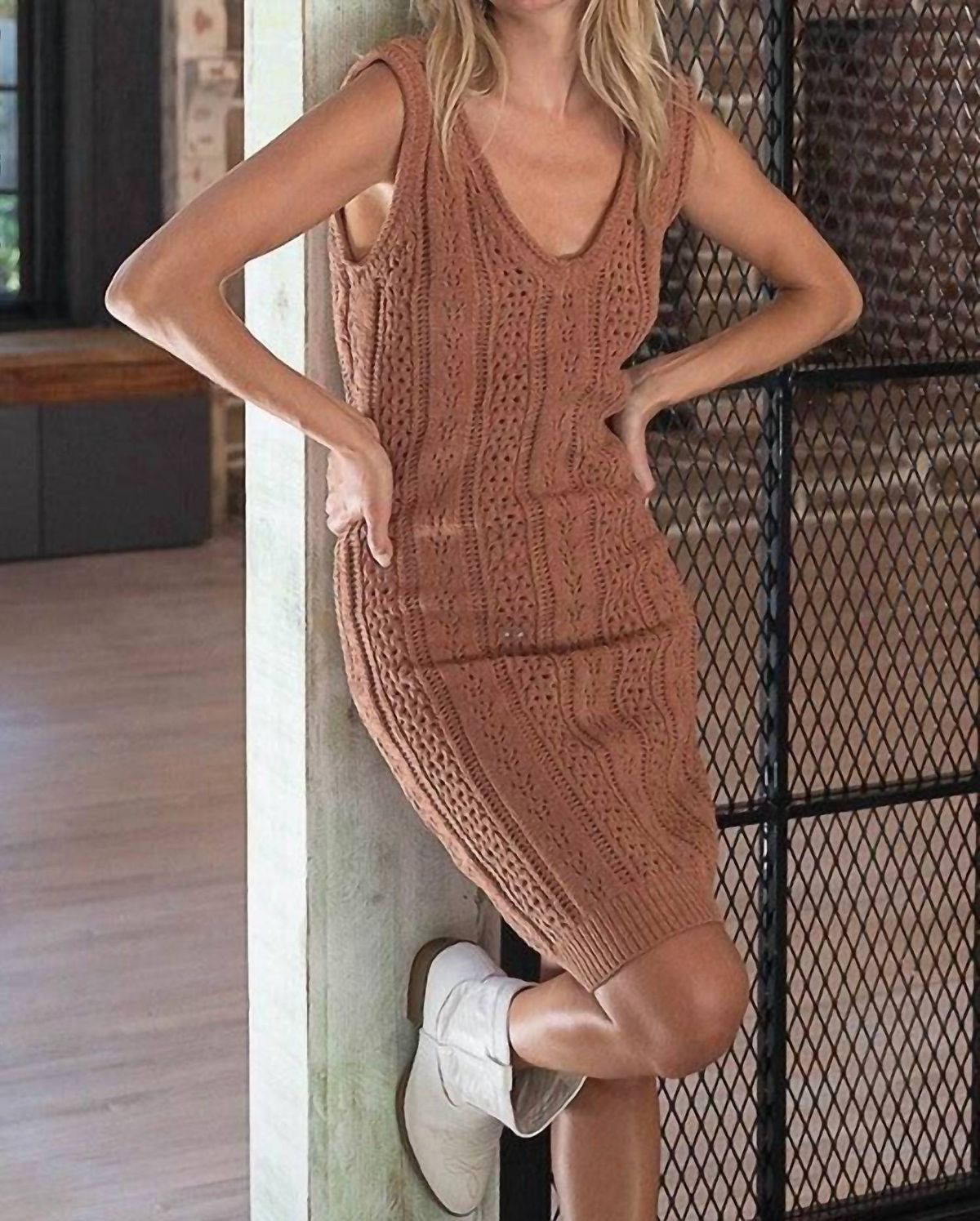 Style 1-3526464172-3471 POL Size S Brown Cocktail Dress on Queenly