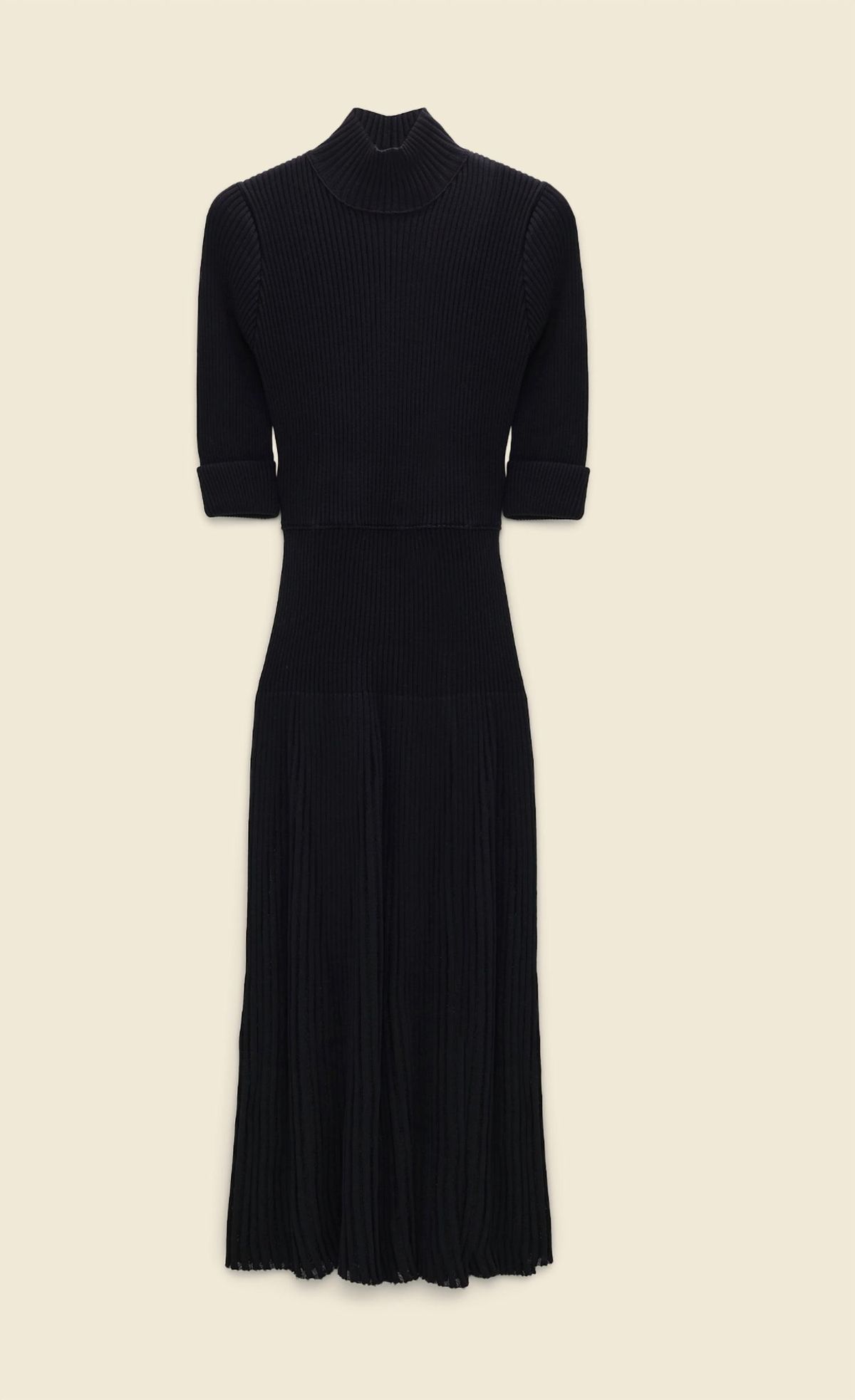 Style 1-3691383761-1498 DOROTHEE SCHUMACHER Size 4 Pageant High Neck Black Cocktail Dress on Queenly