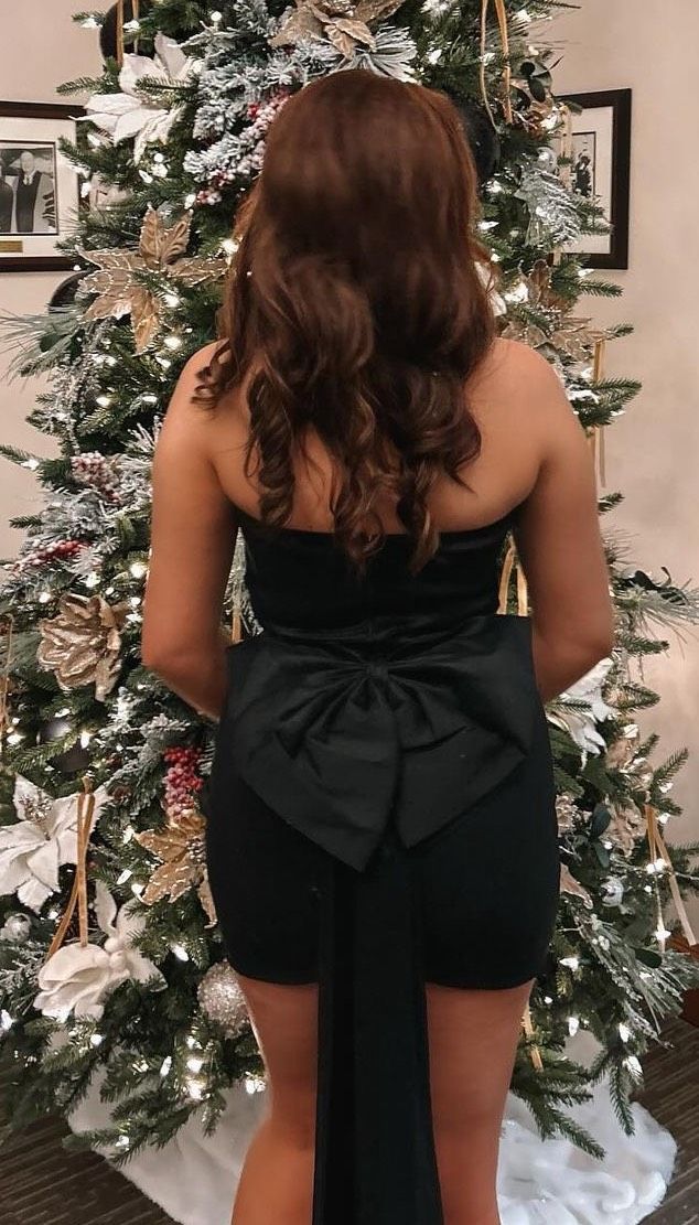 Lulus Size M Strapless Black Cocktail Dress on Queenly