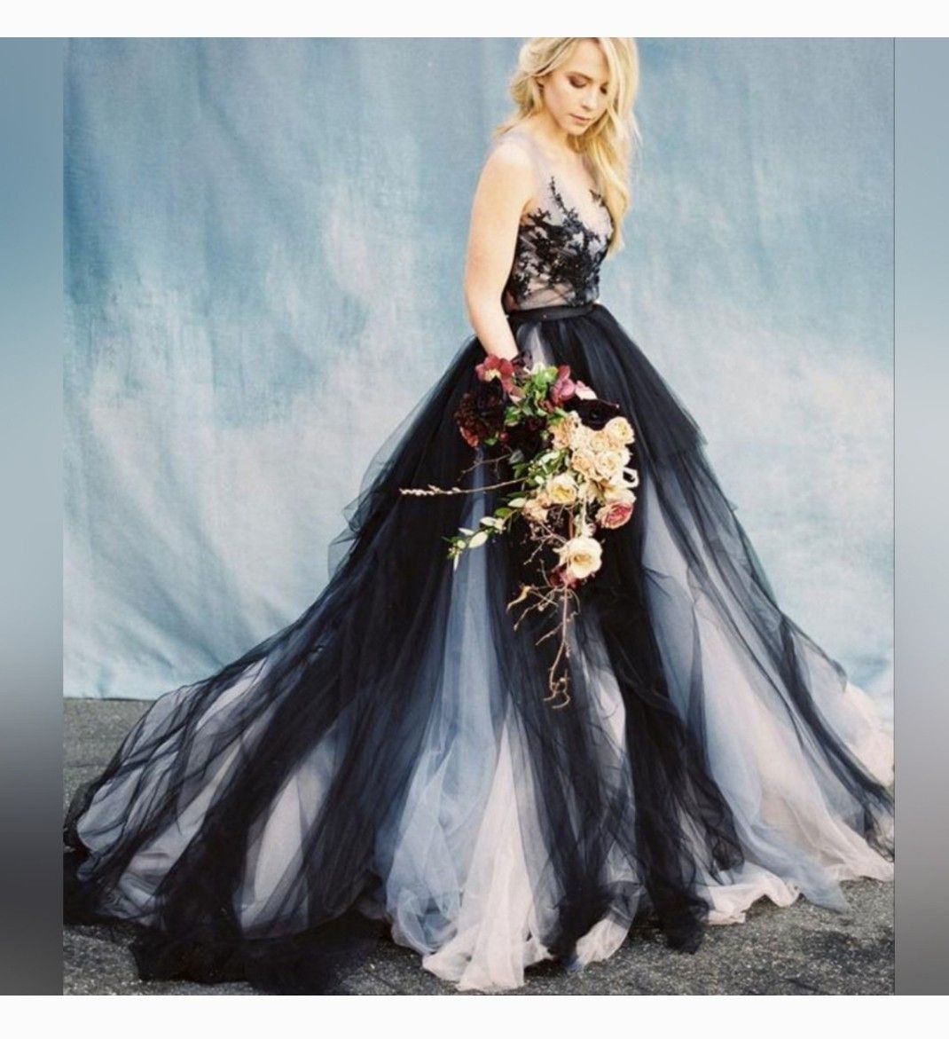 Plus Size 16 Prom Black Ball Gown on Queenly
