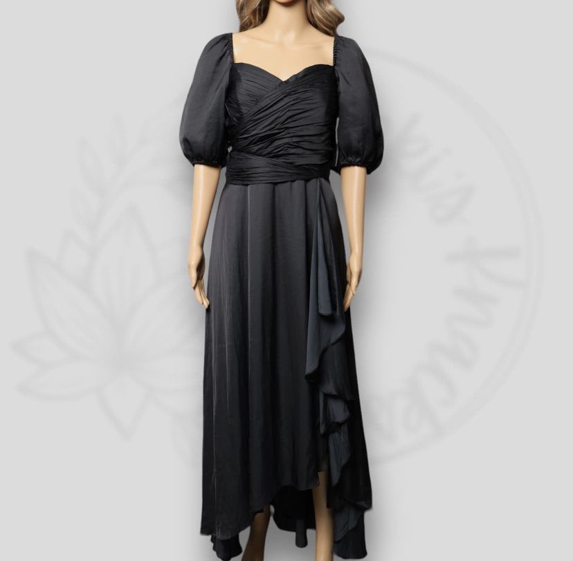 Shoshanna Size 8 Bridesmaid Black A-line Dress on Queenly