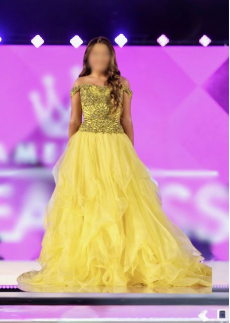 Sherri Hill Size 4 Prom Off The Shoulder Yellow Ball Gown on Queenly