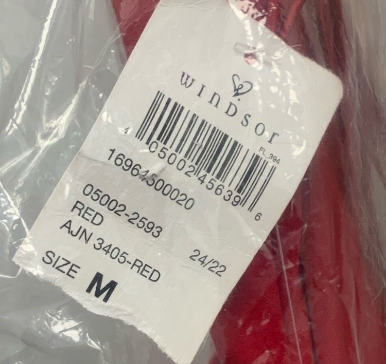 Windsor Size M Plunge Red Side Slit Dress on Queenly